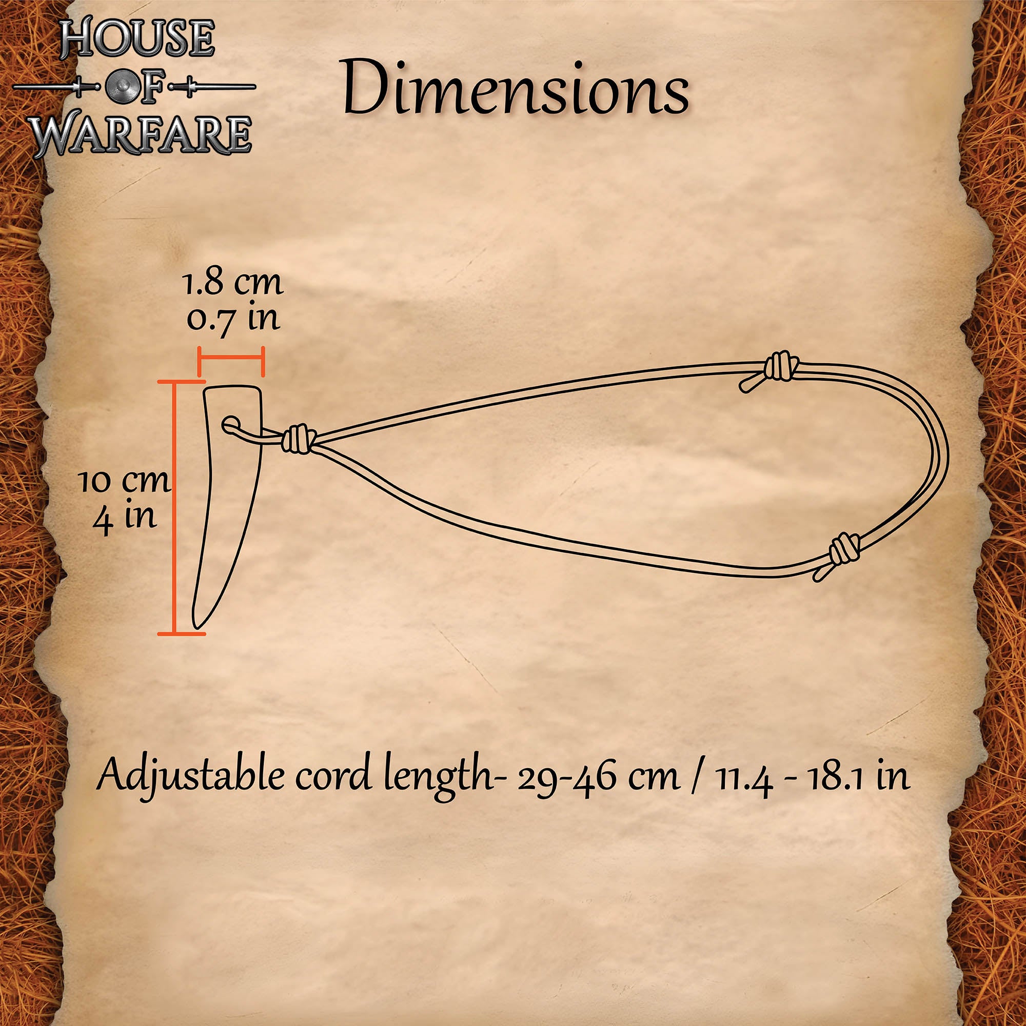 Imagen única de: Collar Colgante Cuerno Vikingo con Cordón de Cuero Ajustable - 4" Cuerno Natural Pulido