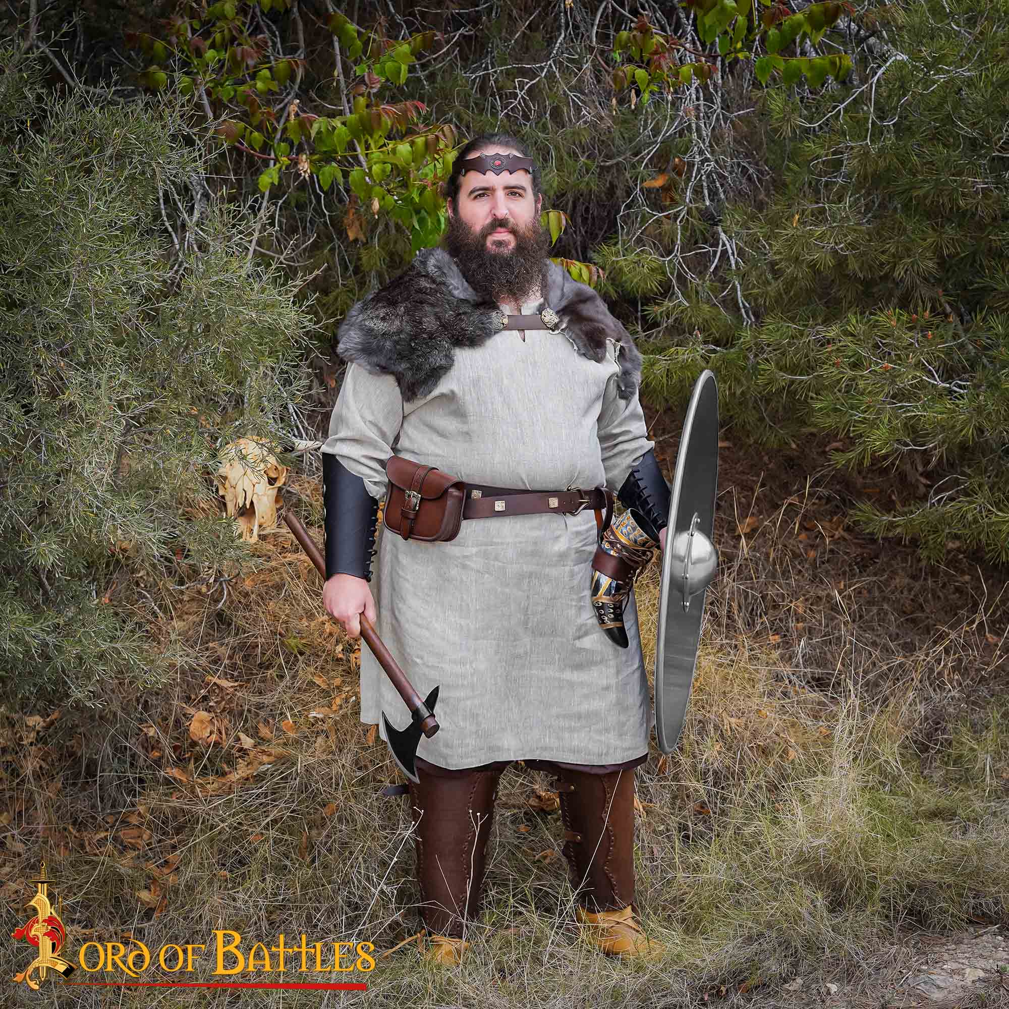 Imagen única de: Broche Vikingo de Animal Agarrado - Latón Antiguo