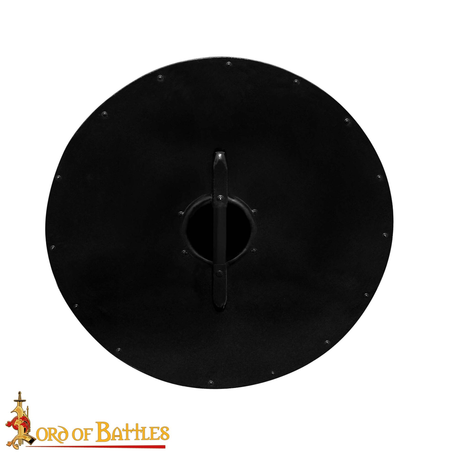 Escudo vikingo redondo de madera 30 pulgadas con umbo de acero - imagen 5