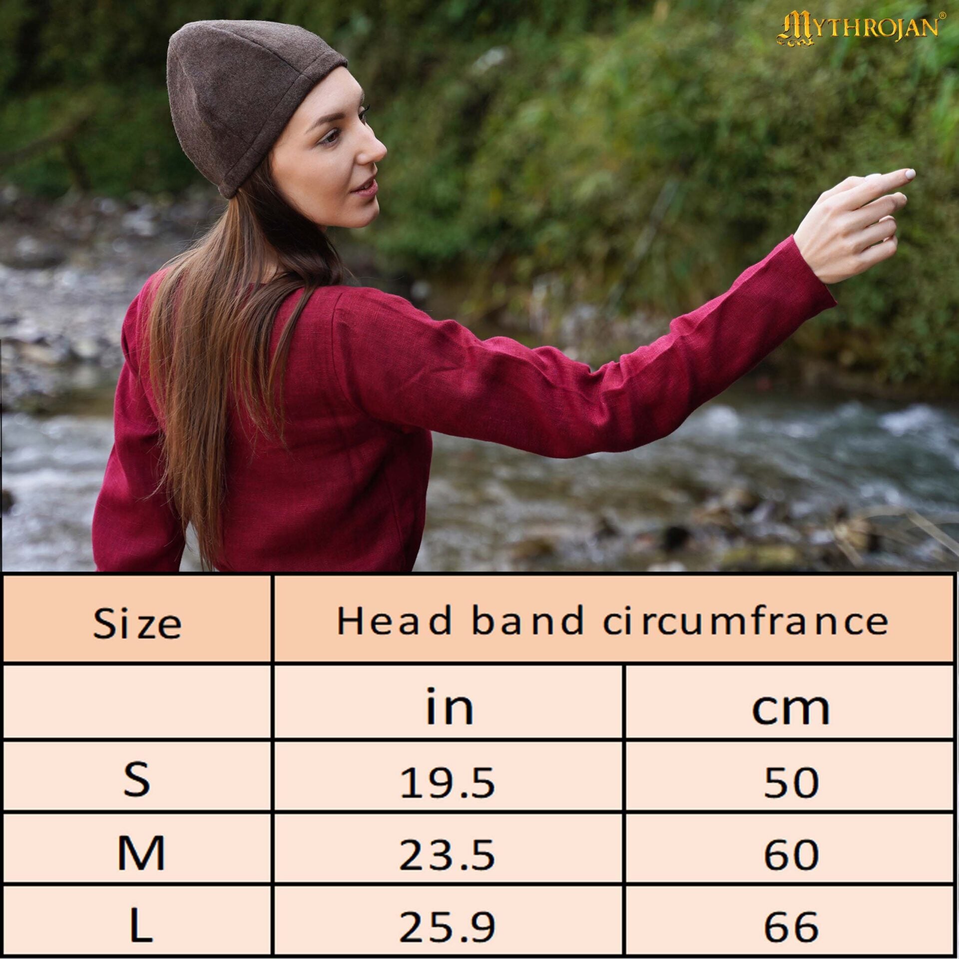 Gorro vikingo Birka — 100% lana reciclada (350 g/m²) - imagen 3