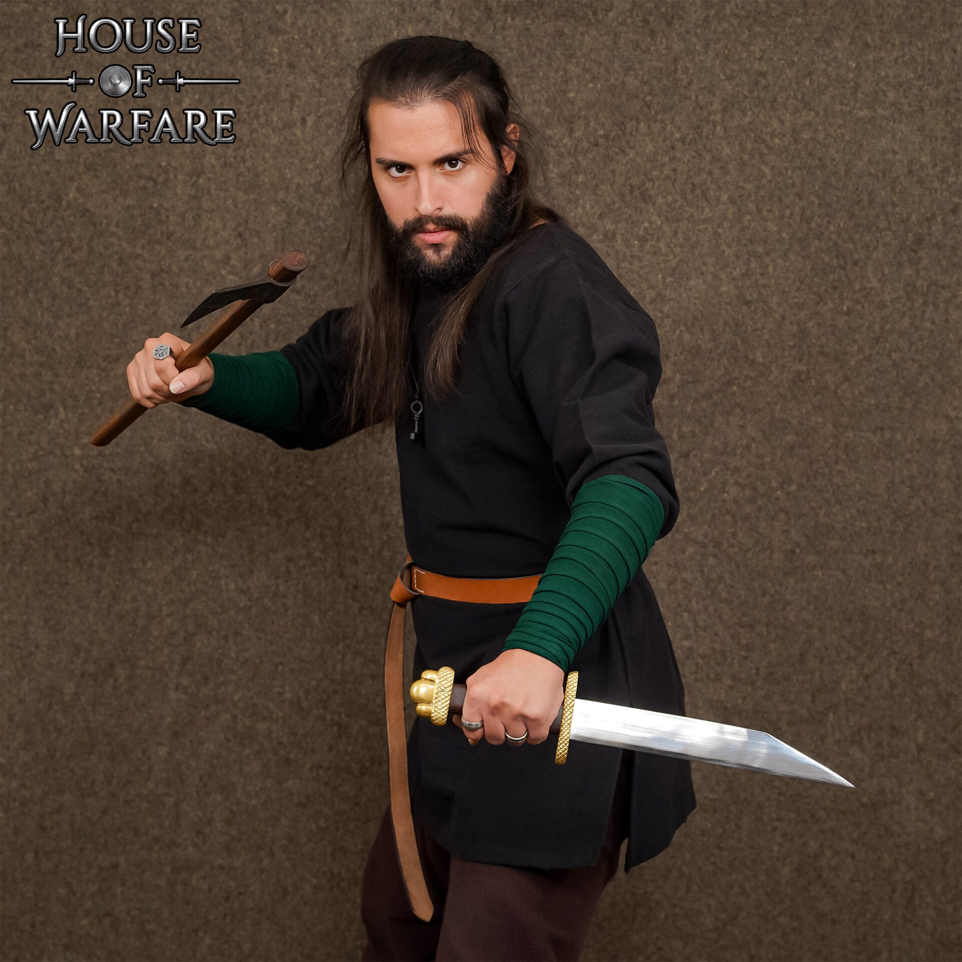 Protectores de brazos vikingos en lona 100% algodón - imagen 9