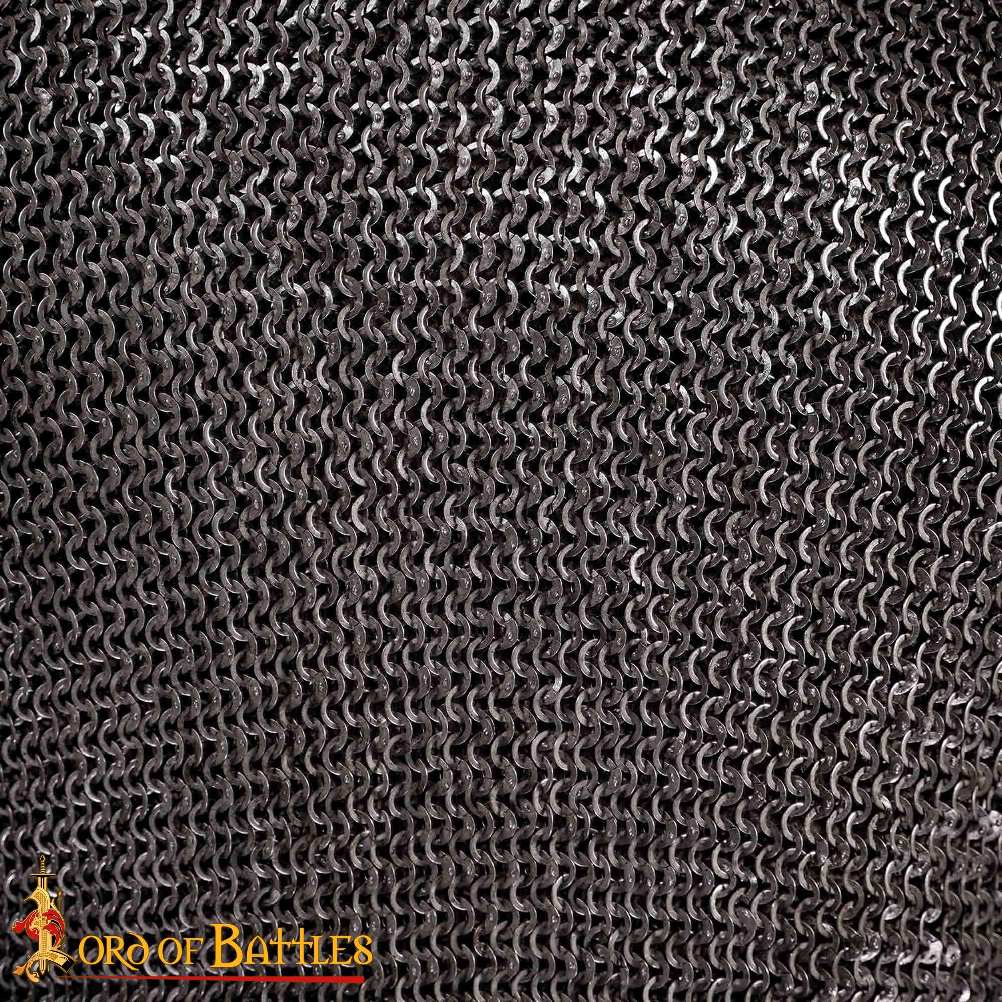 Cota de mallas remachada, anillas 9 mm (calibre 17), acabado natural - imagen 11
