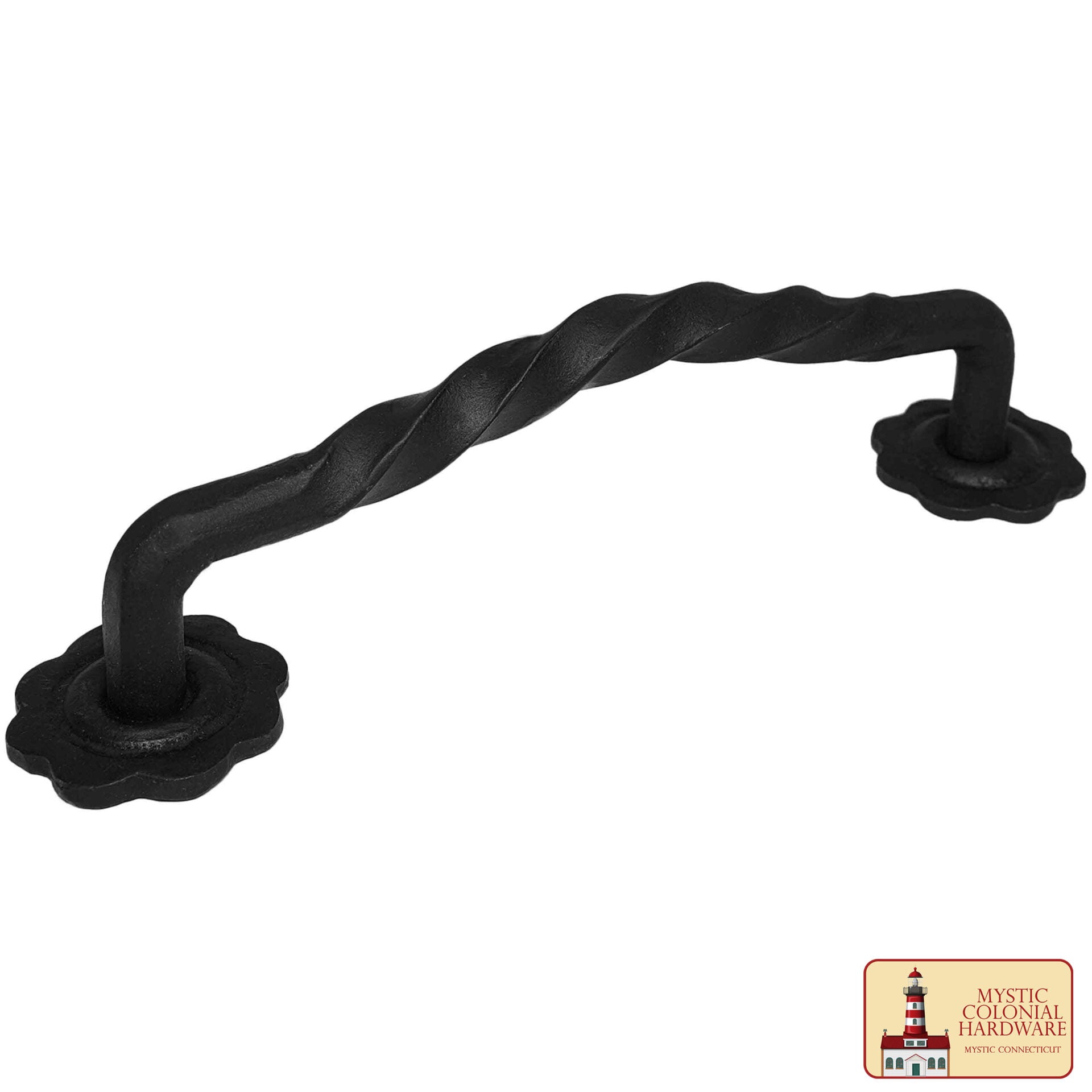 Imagen única de: Negro de Hierro Fundido Tirón Manijas 12 "puerta del Gabinete Manijas, Puerta Manija Tire, Barn Door Hardware, Grab Manijas