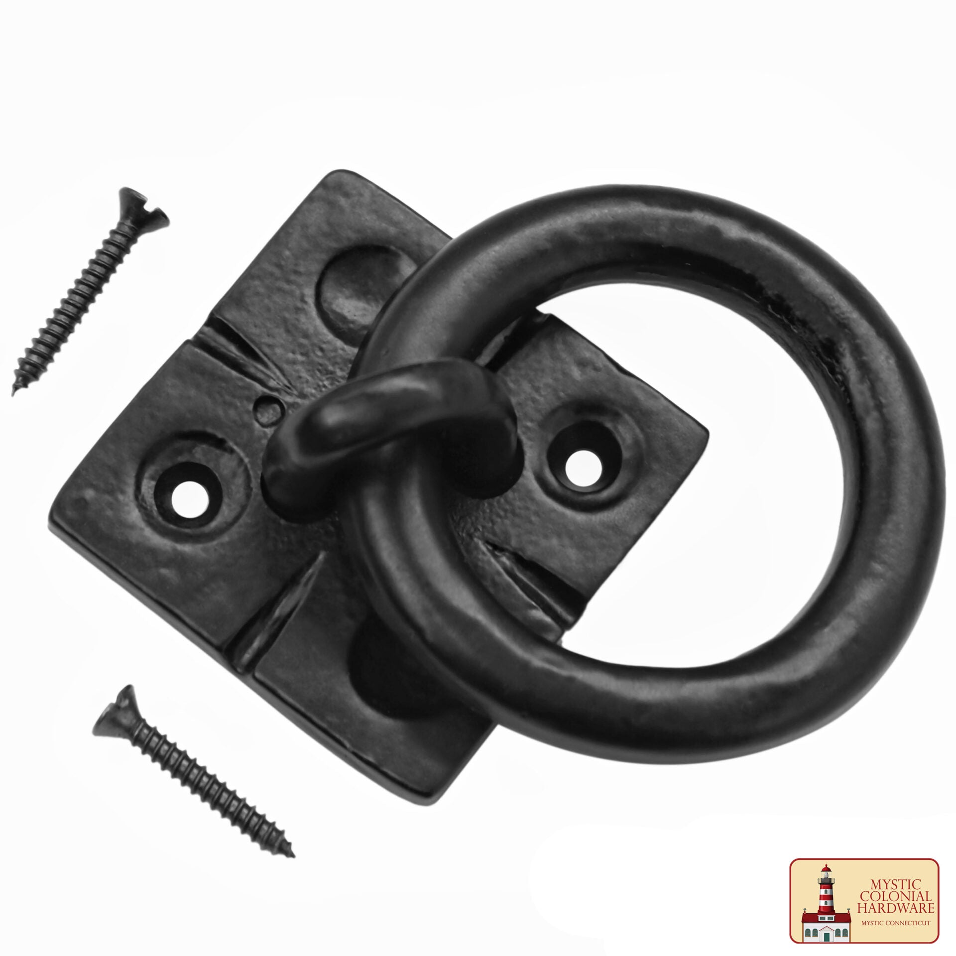 Tirador de aro rústico en hierro fundido para puertas y muebles - imagen 20