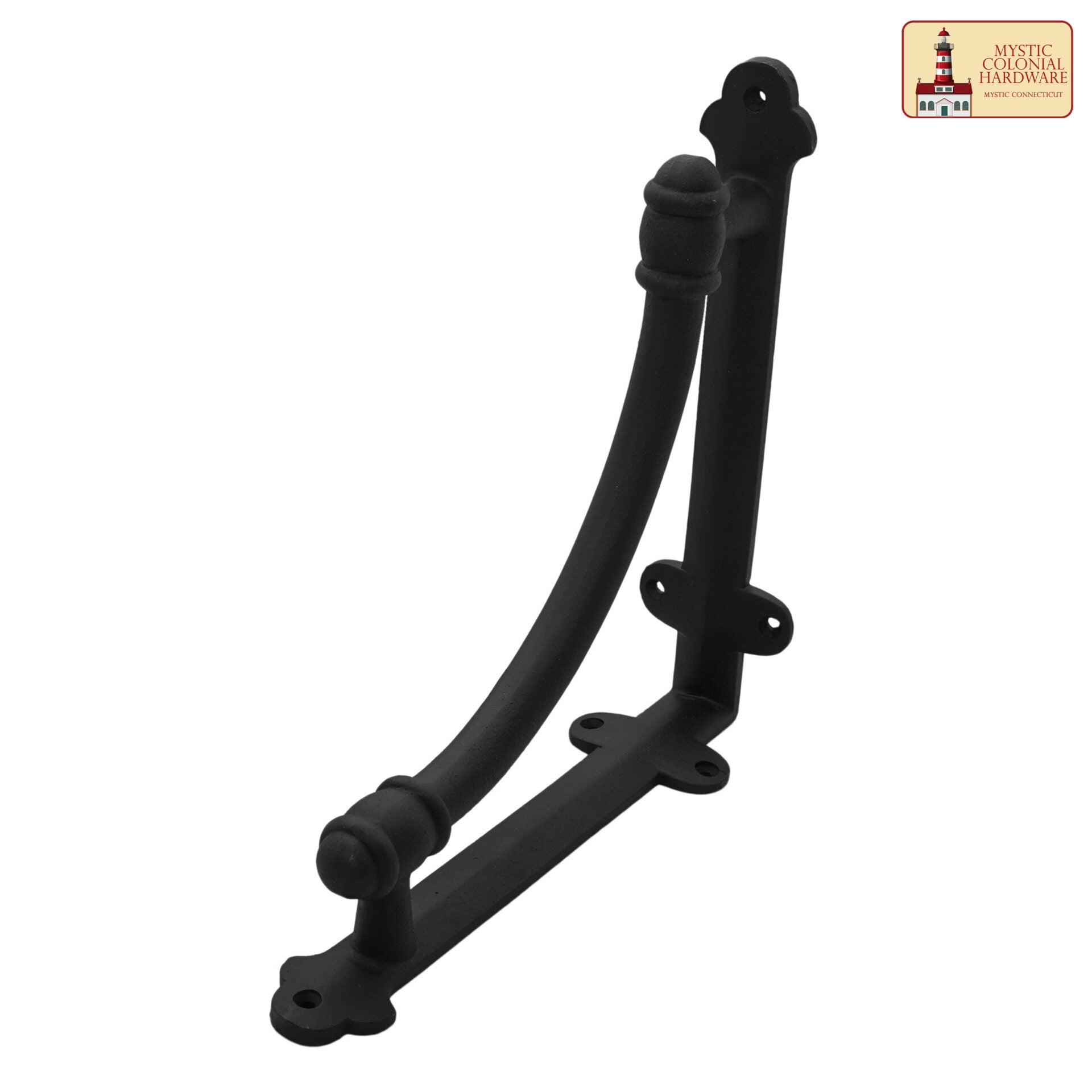 Soportes de estantería forjados en hierro macizo 13" x 9.5" — estilo victoriano, gótico y steampunk - imagen 2