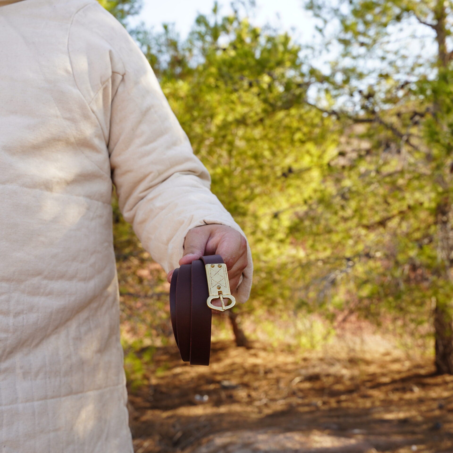 Imagen única de: Cinturón Medieval de Cuero Auténtico - Descatalogado