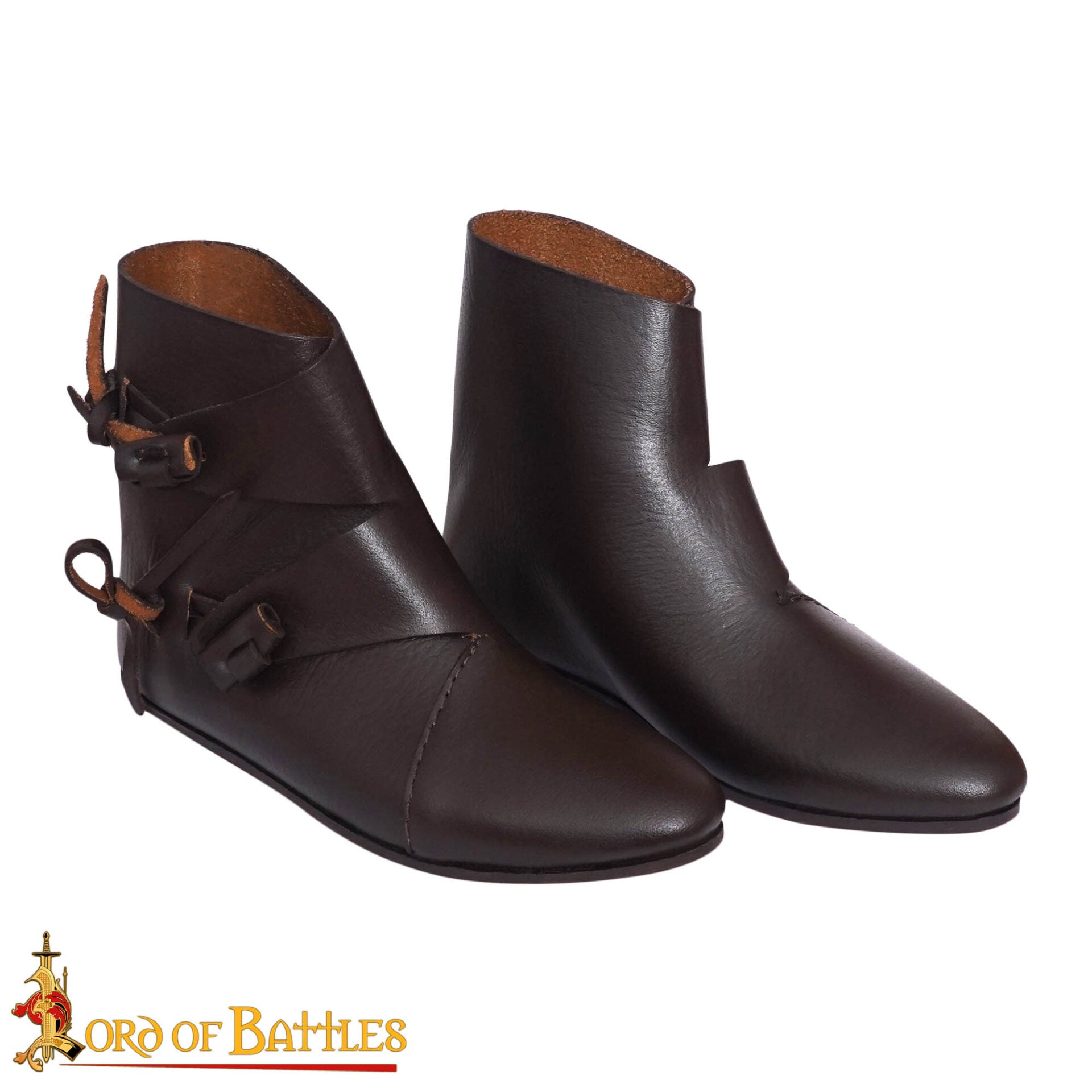 Botas tobilleras vikingas Jorvik de cuero - imagen 22