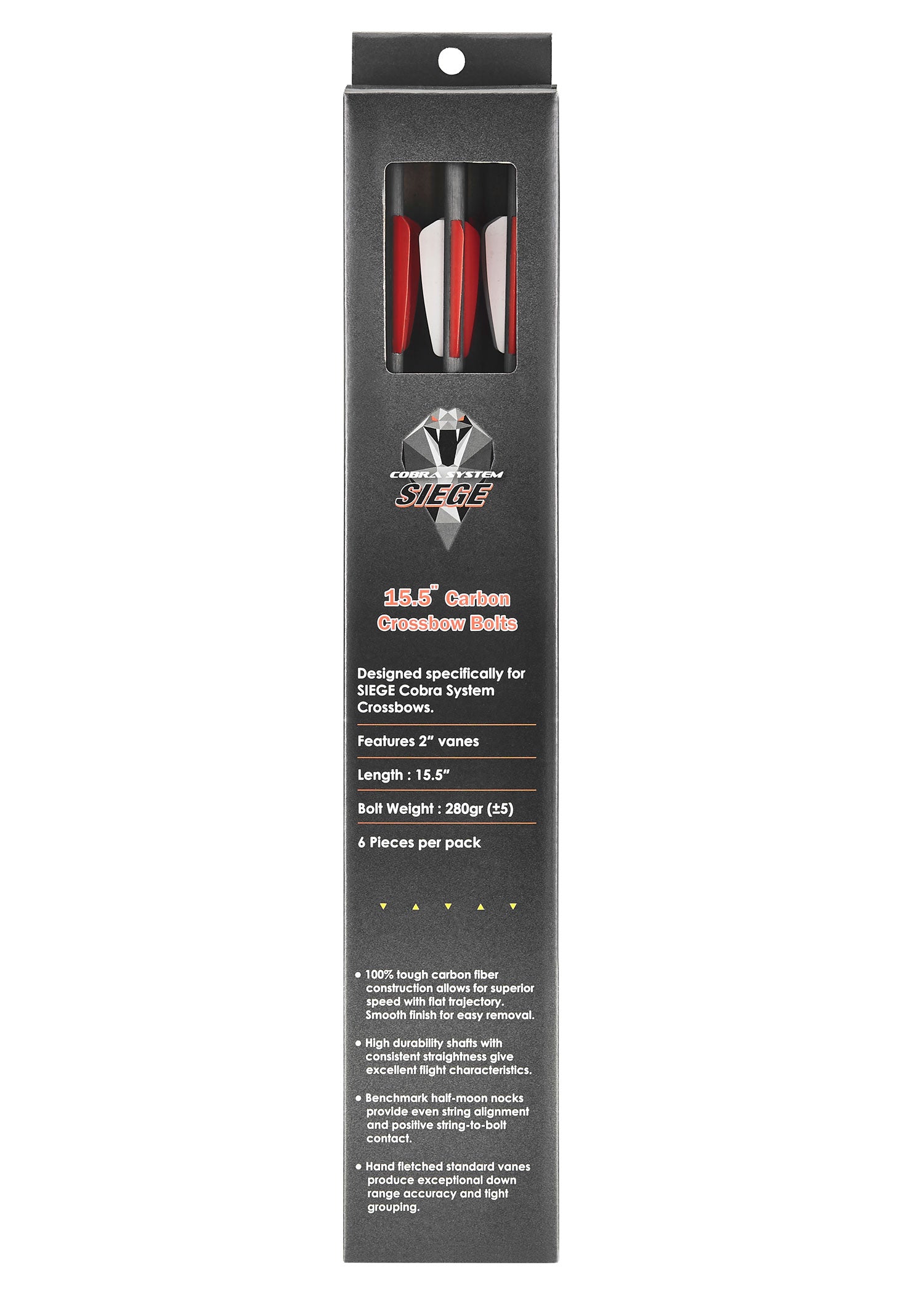 Imagen única de: Paquete De 6 Flechas De 15,5 Pulgadas Para Ek Archery R-series Siege