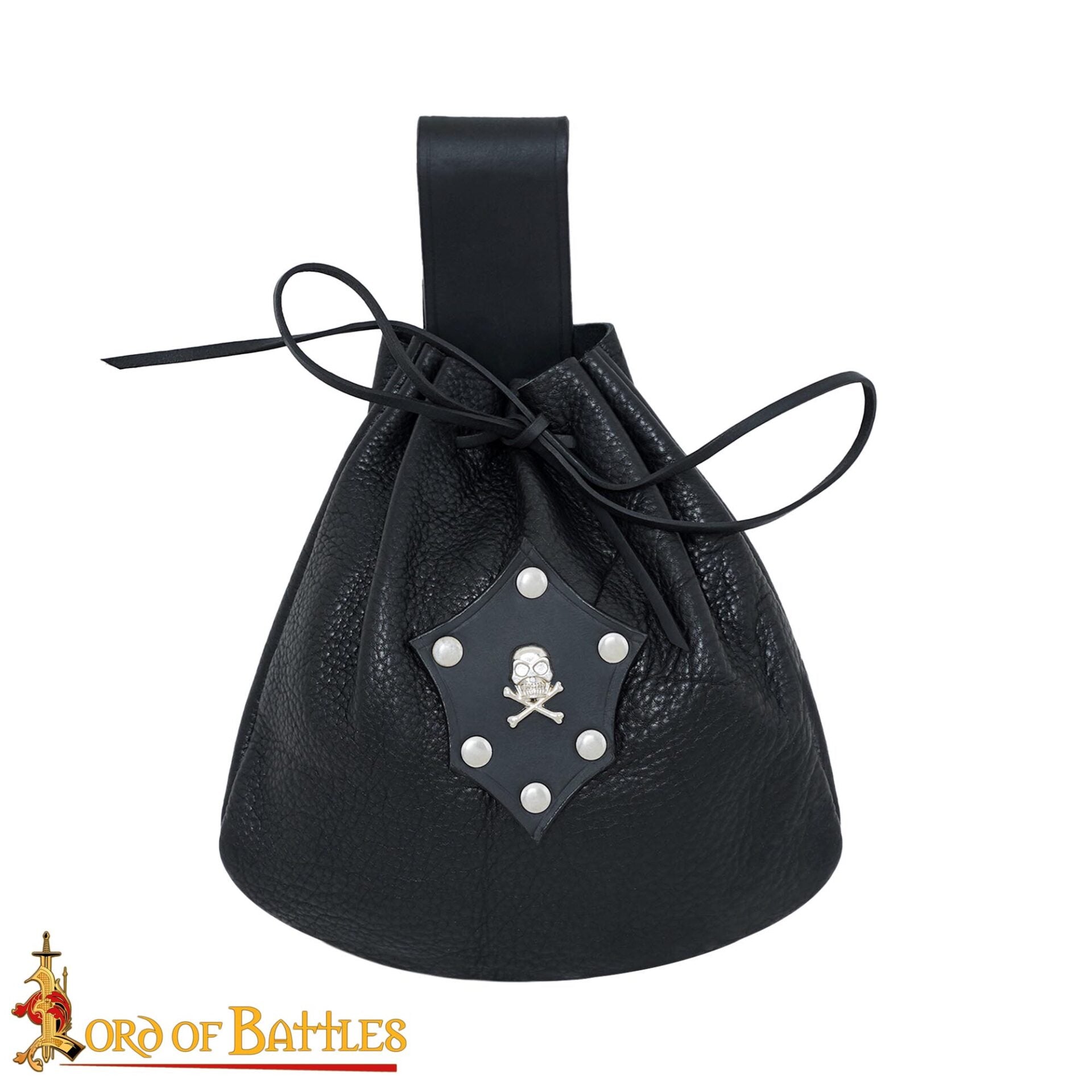 Bolsa de cinturón de cuero estilo pirata - imagen 4