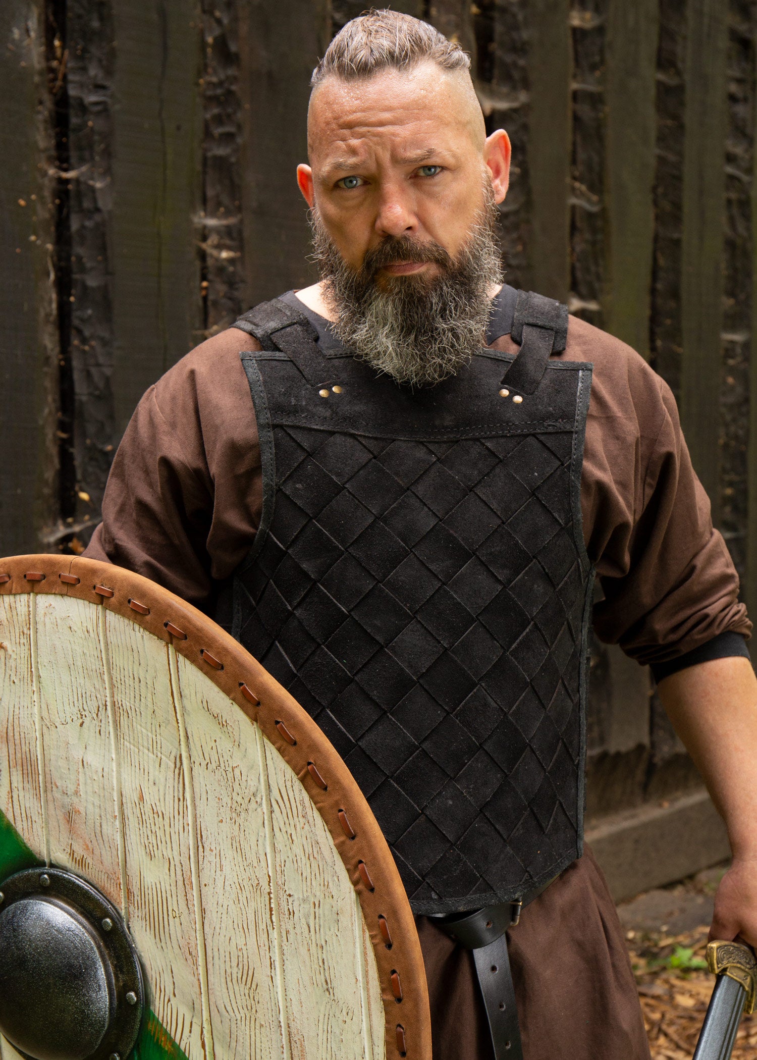 Imagen única de: Armadura De Cuero Rfb Viking, Negra