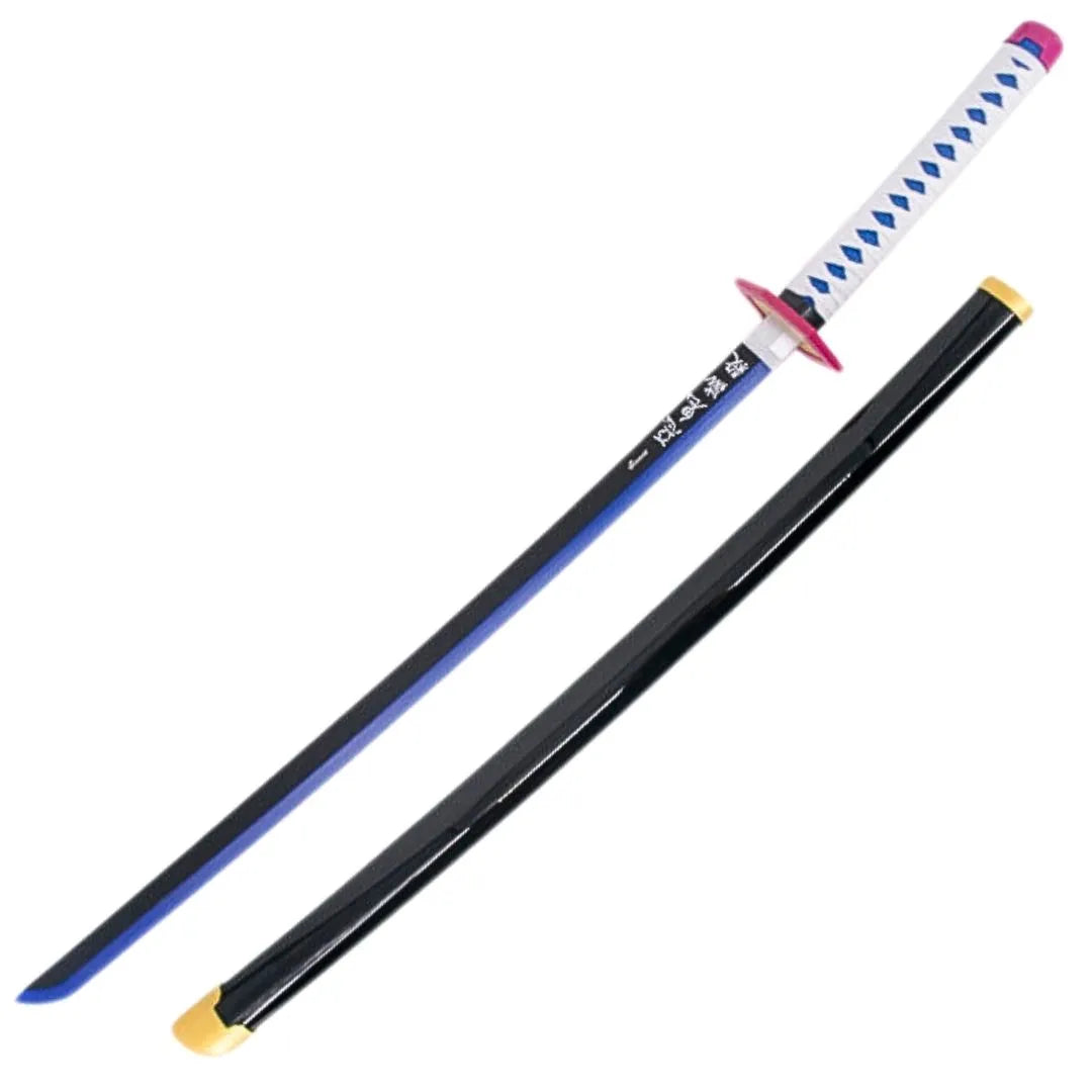 Imagen única de: Katana Decorativa Hoja de Bambú con LED Giyuu Tomioka - Demon Slayer