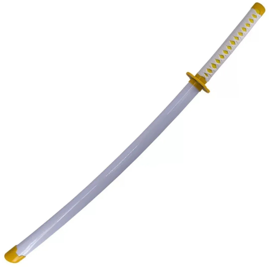 Imagen única de: Katana Decorativa de Zenitsu Agatsuma Hoja de Bambú Demon Slayer