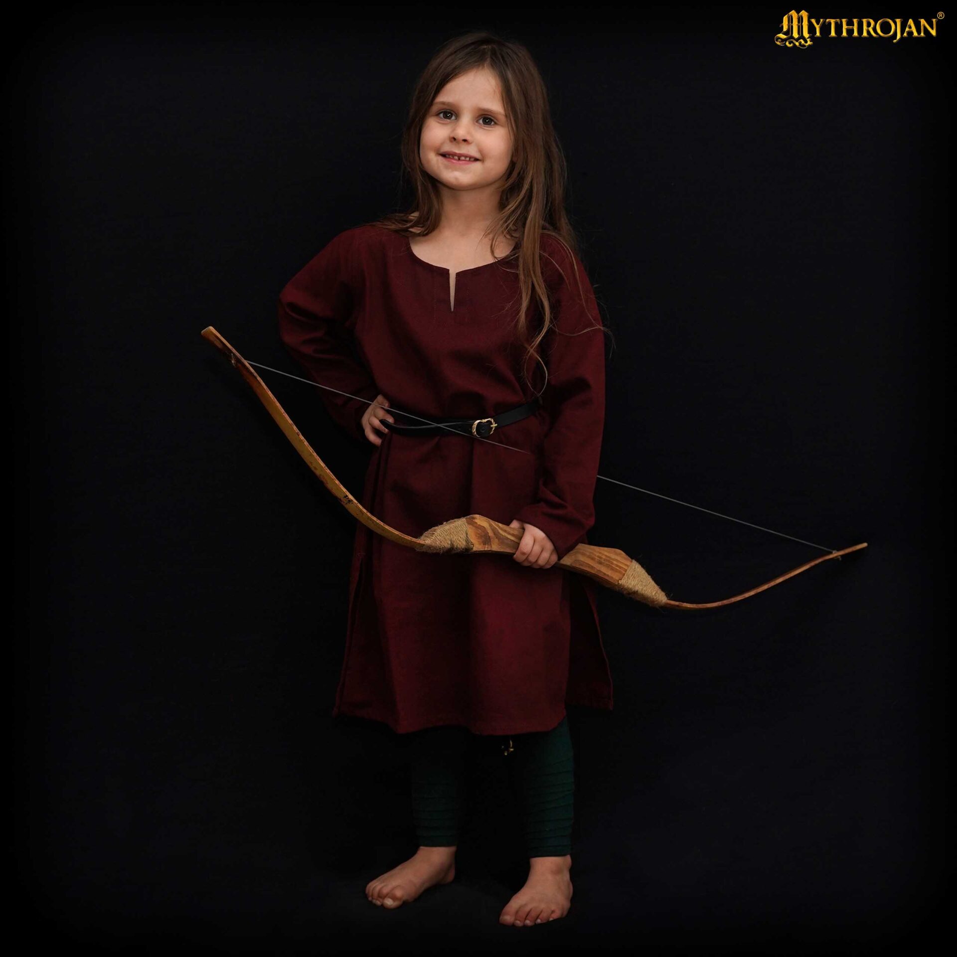Túnica vikinga de algodón — Camisa renacentista nórdica - imagen 3