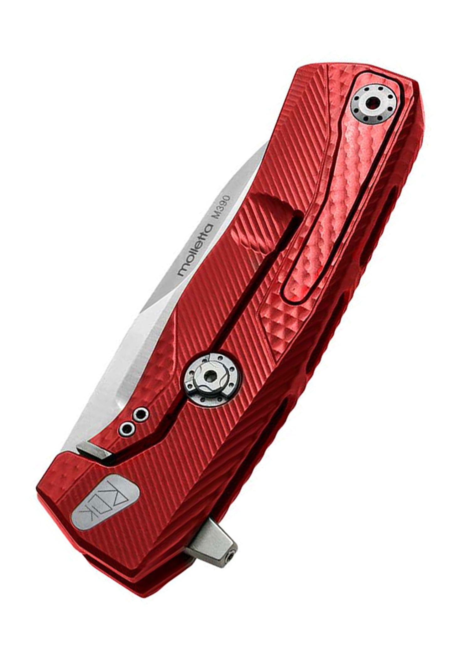 Imagen única de: Navaja Rok Aluminio, Roja, Acabado Satinado, Lionsteel