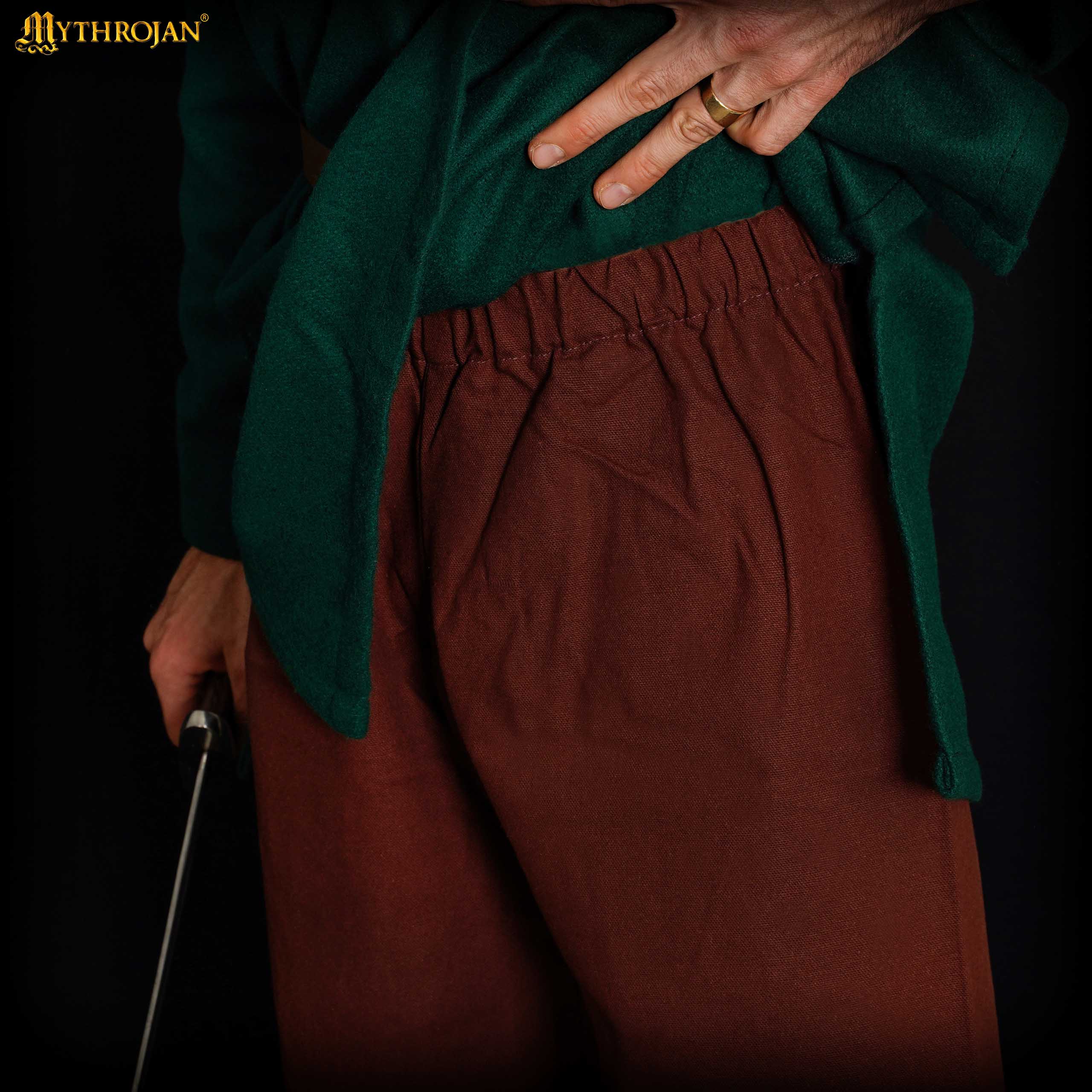 Pantalones vikingos de algodón para recreación y LARP - imagen 18
