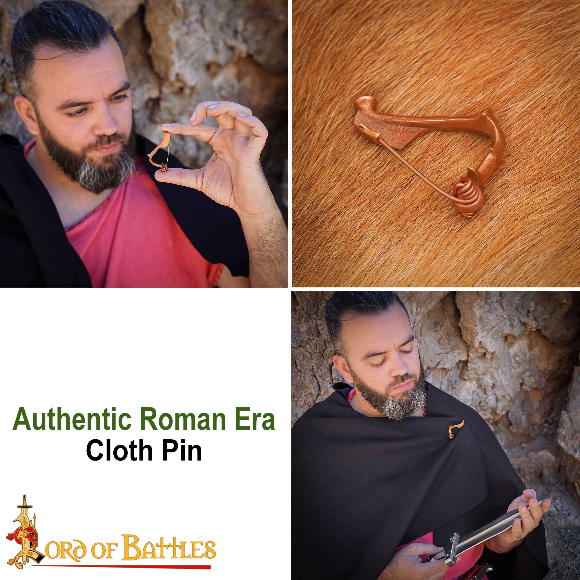 Fíbula romana de bronce (s. I–III) — broche tipo ballesta - imagen 6