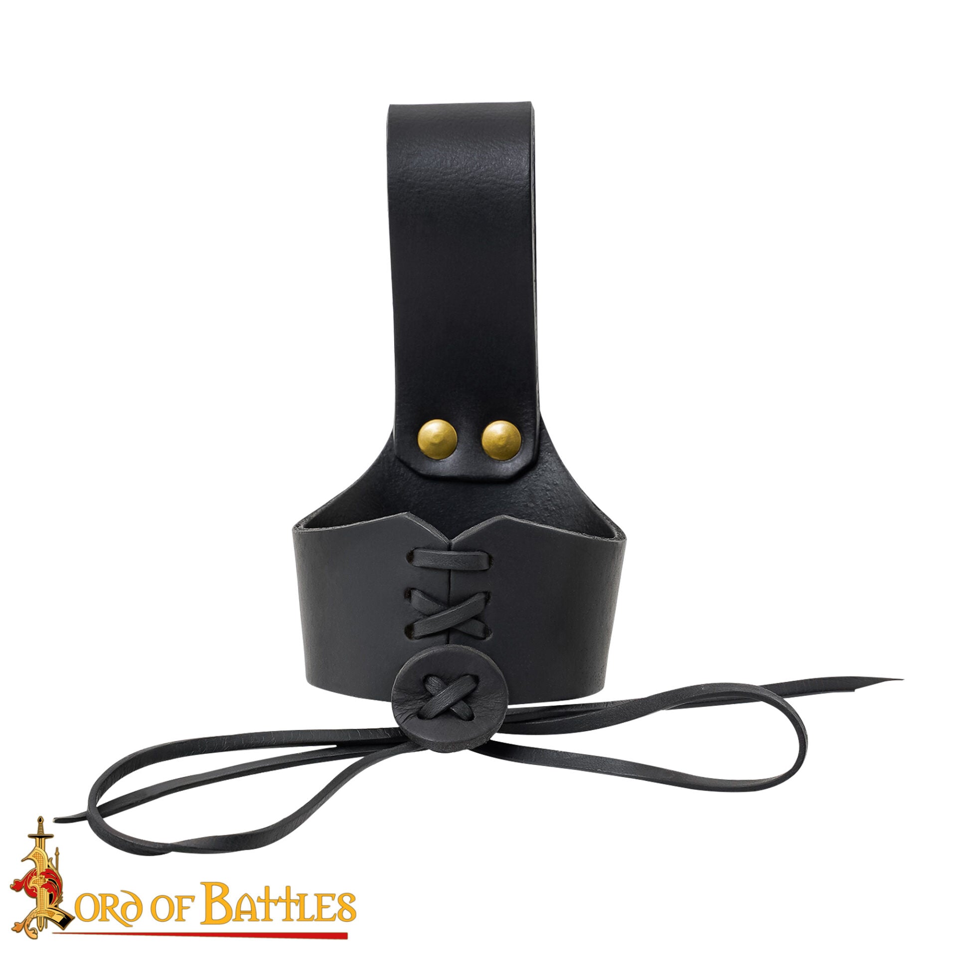 Soporte de cuero para cuerno de beber - ajustable - imagen 93