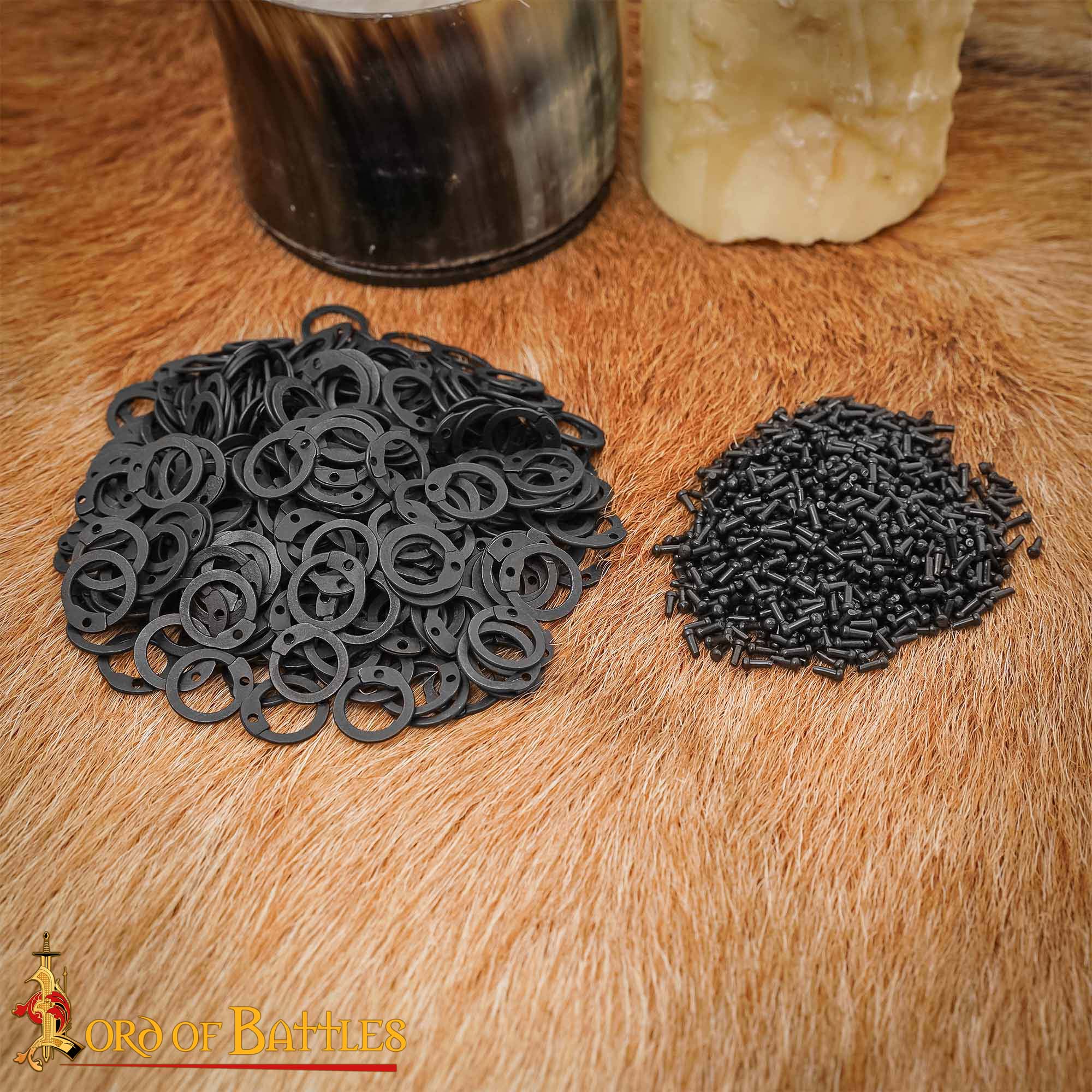 Anillas sueltas para cota de malla 9 mm, remachadas – Pack 1 kg - imagen 9