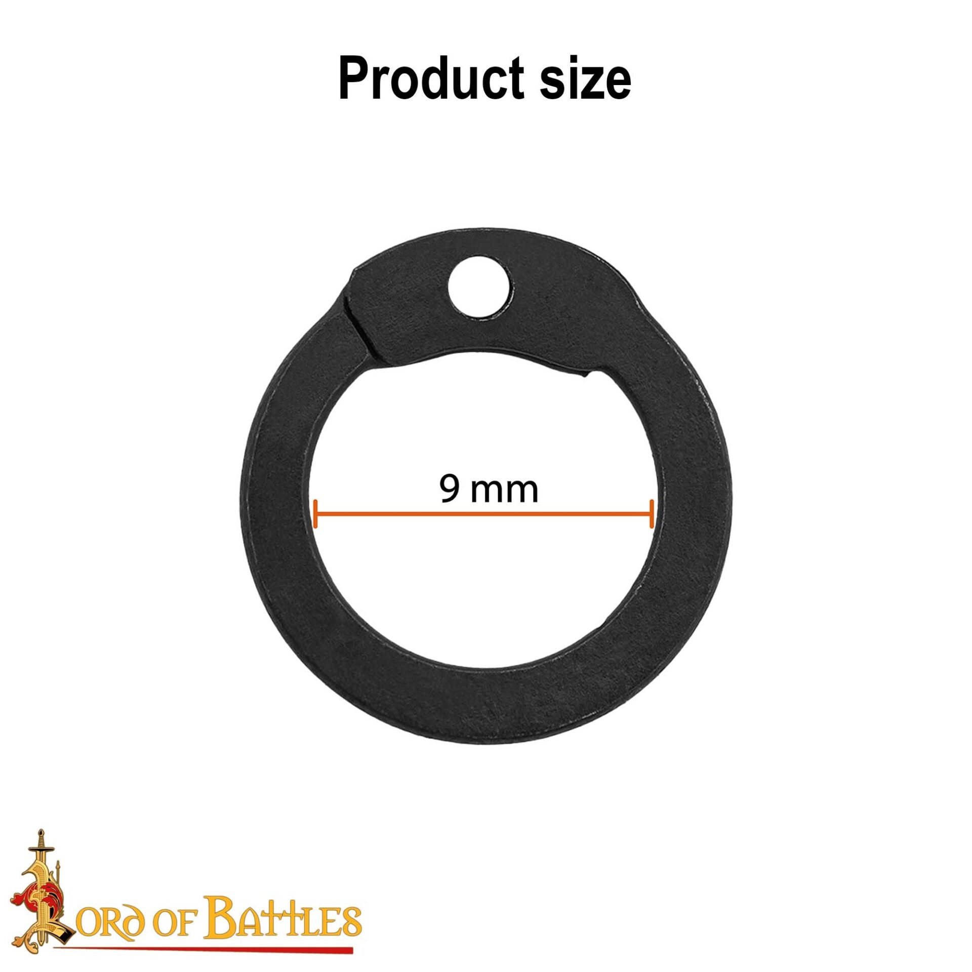 Anillas sueltas para cota de malla 9 mm, remachadas – Pack 1 kg - imagen 3