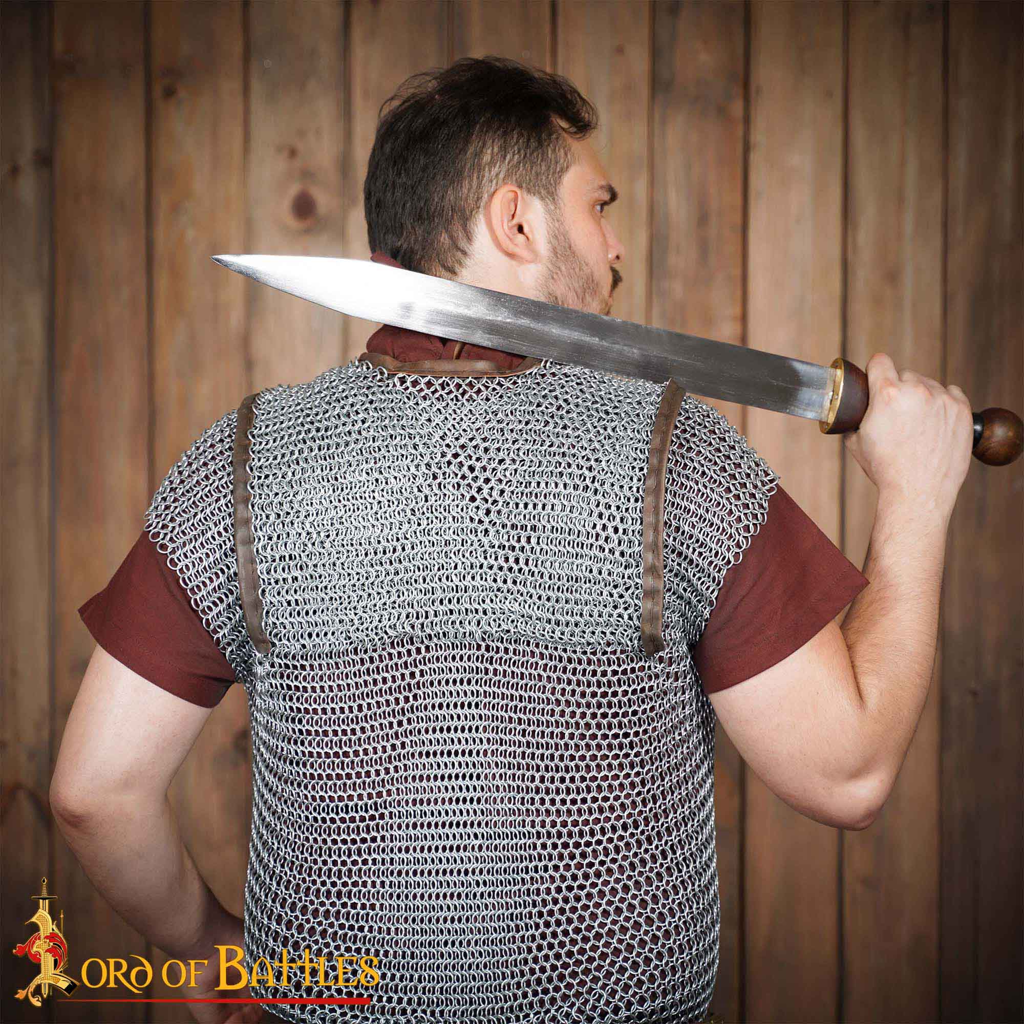 Lorica Hamata romana — Cota de malla 10 mm con latón - imagen 18