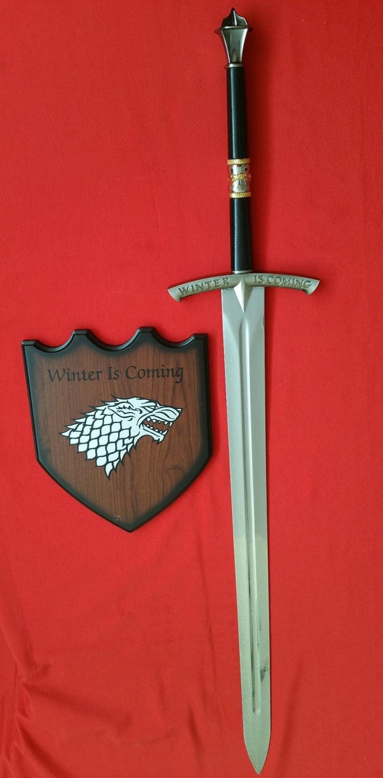 Imagen única de: Espada Hielo De Juego De Tronos Versión Libros Con Vaina De Piel 15565