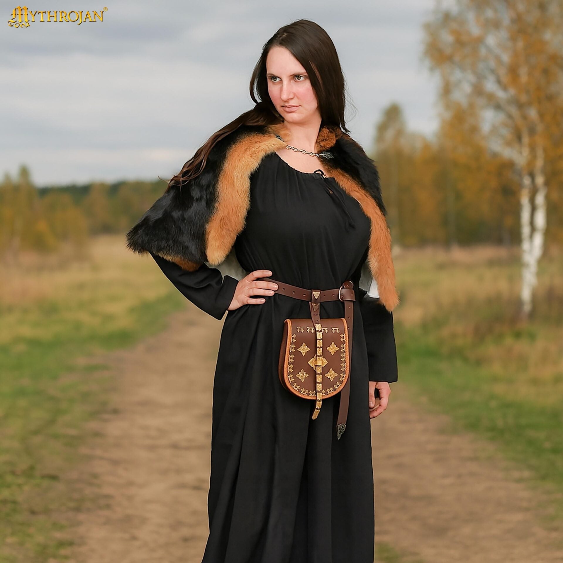 Vestido medieval Maiden de algodón 100% para LARP y recreación - imagen 6