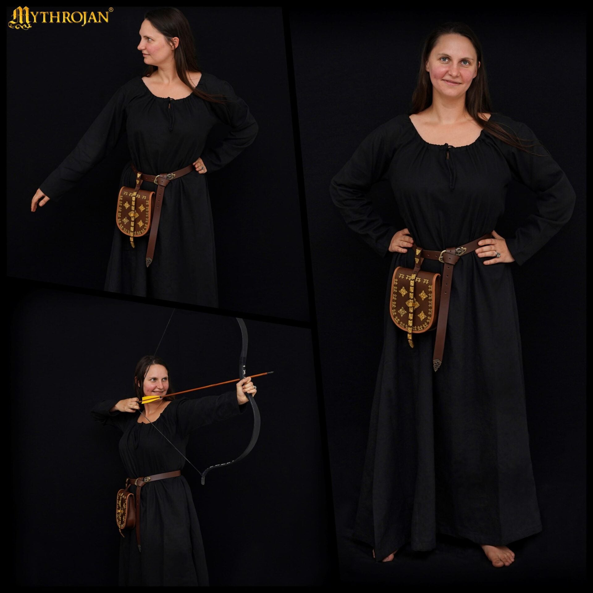 Vestido medieval Maiden de algodón 100% para LARP y recreación - imagen 18