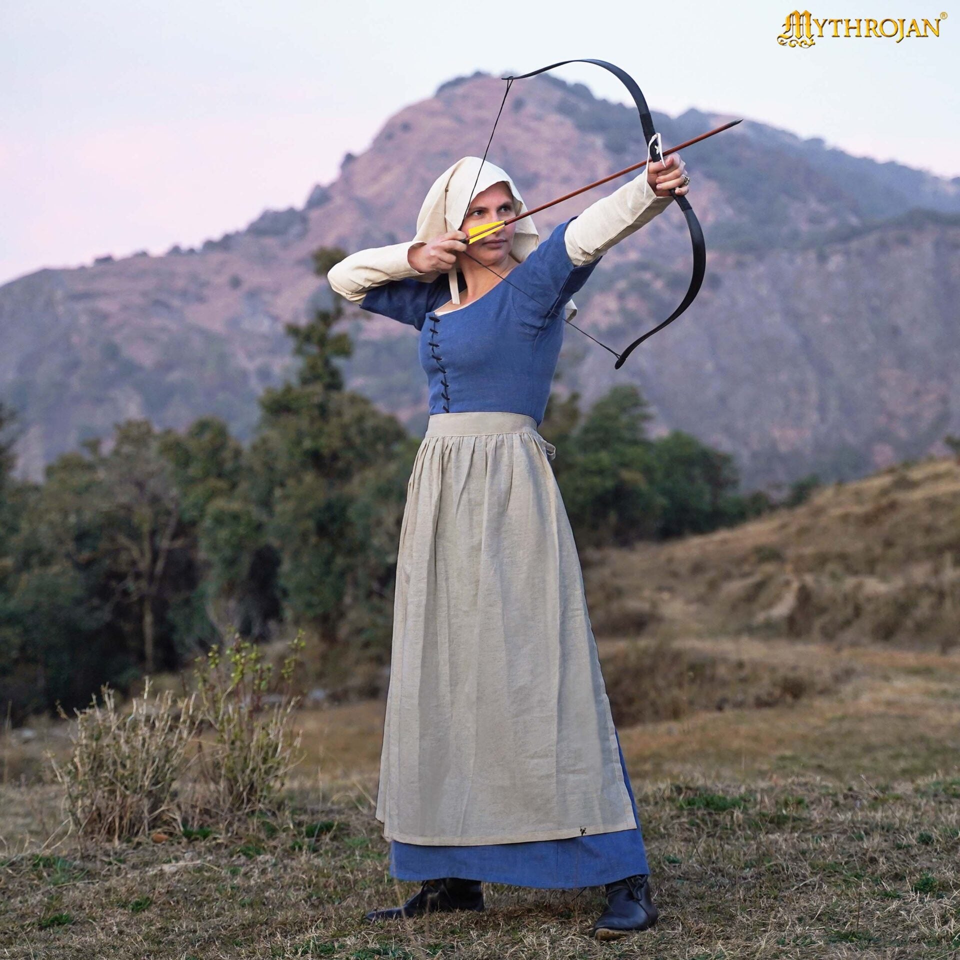 Imagen única de: Delantal Medieval Hija de Campesino: Práctico y Auténtico para la Recreación Medieval
