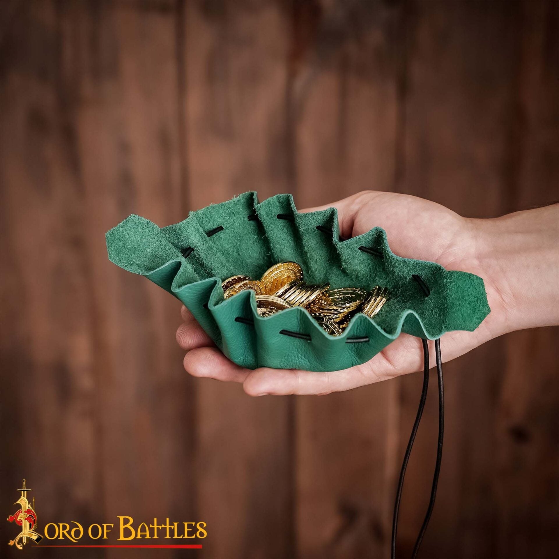 Bolsa de monedas para cinturón, cuero genuino hecha a mano - imagen 19