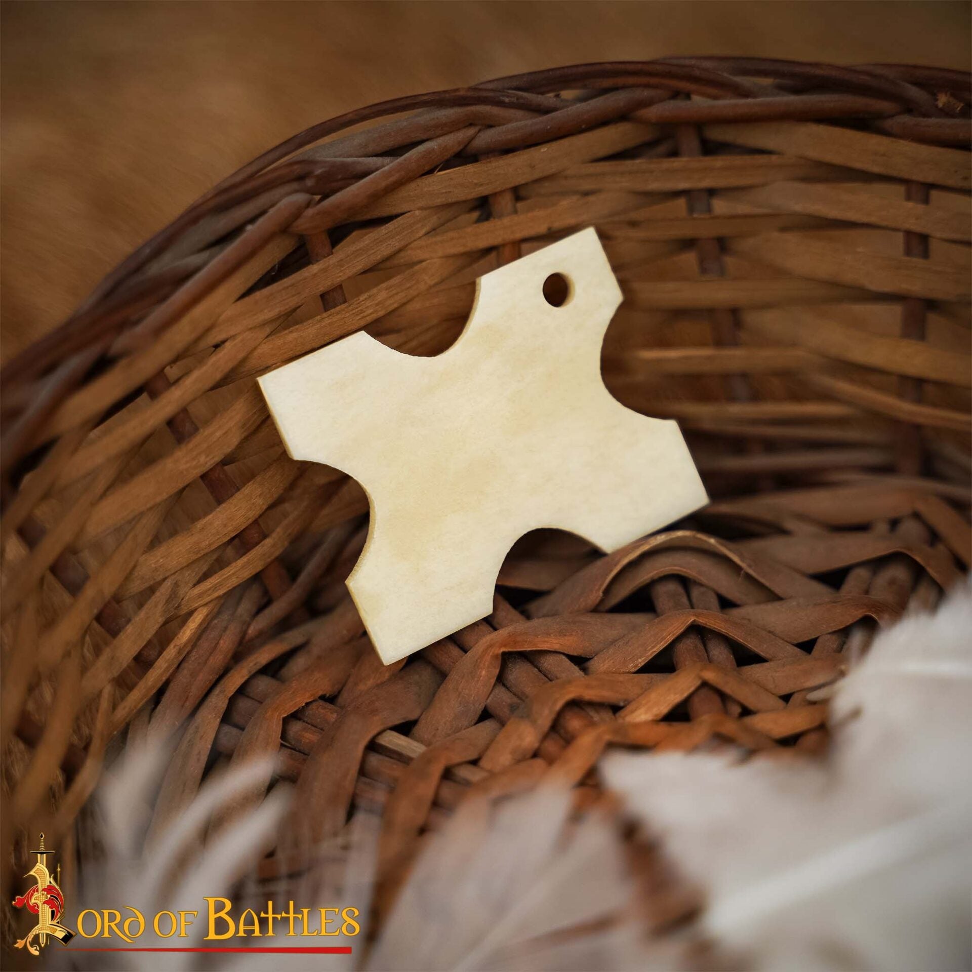 Imagen única de: Enrollador de Hilo Vikingo de Hueso de Buey Pulido - Herramienta Tradicional Nórdica para Hilos