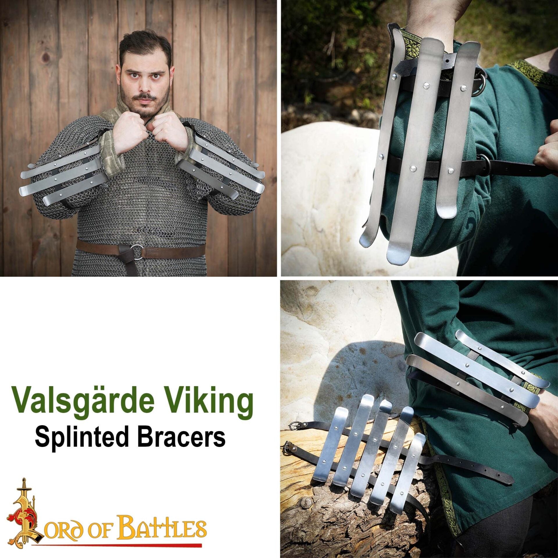 Brazales vikingos splinted Valsgärde, calibre 16 - imagen 8