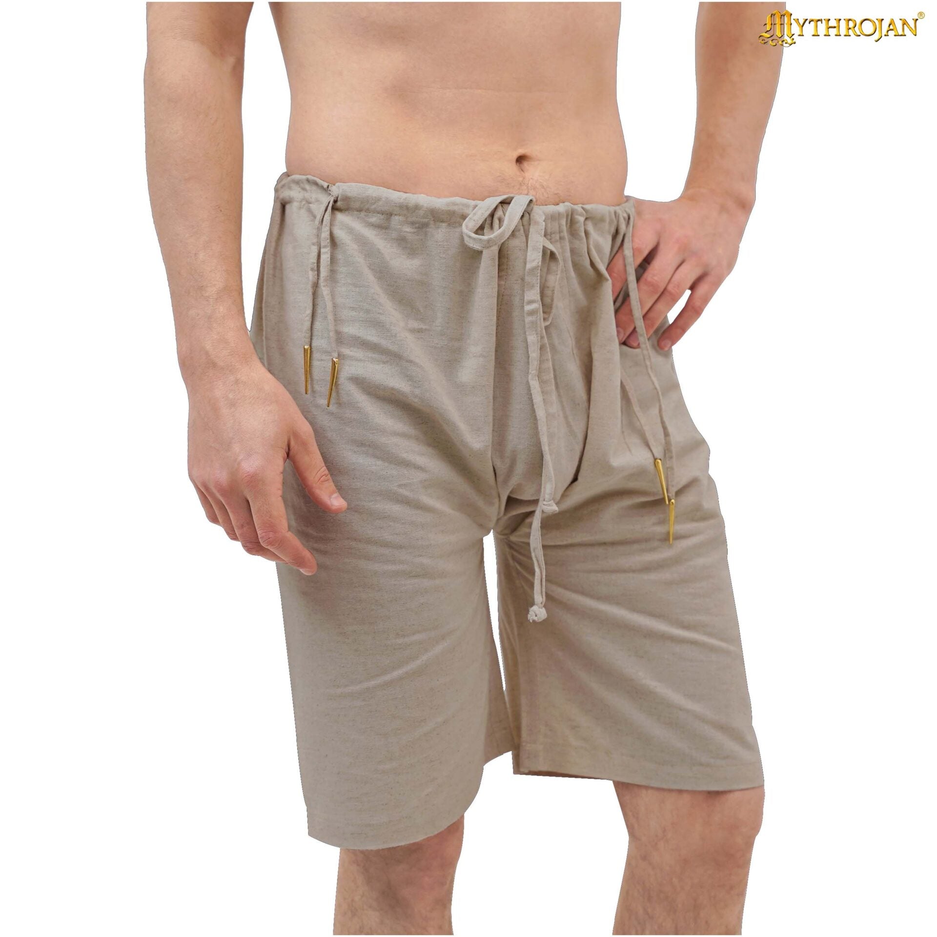 Calzones medievales de lino y mezcla para hombre — ropa interior histórica - imagen 6