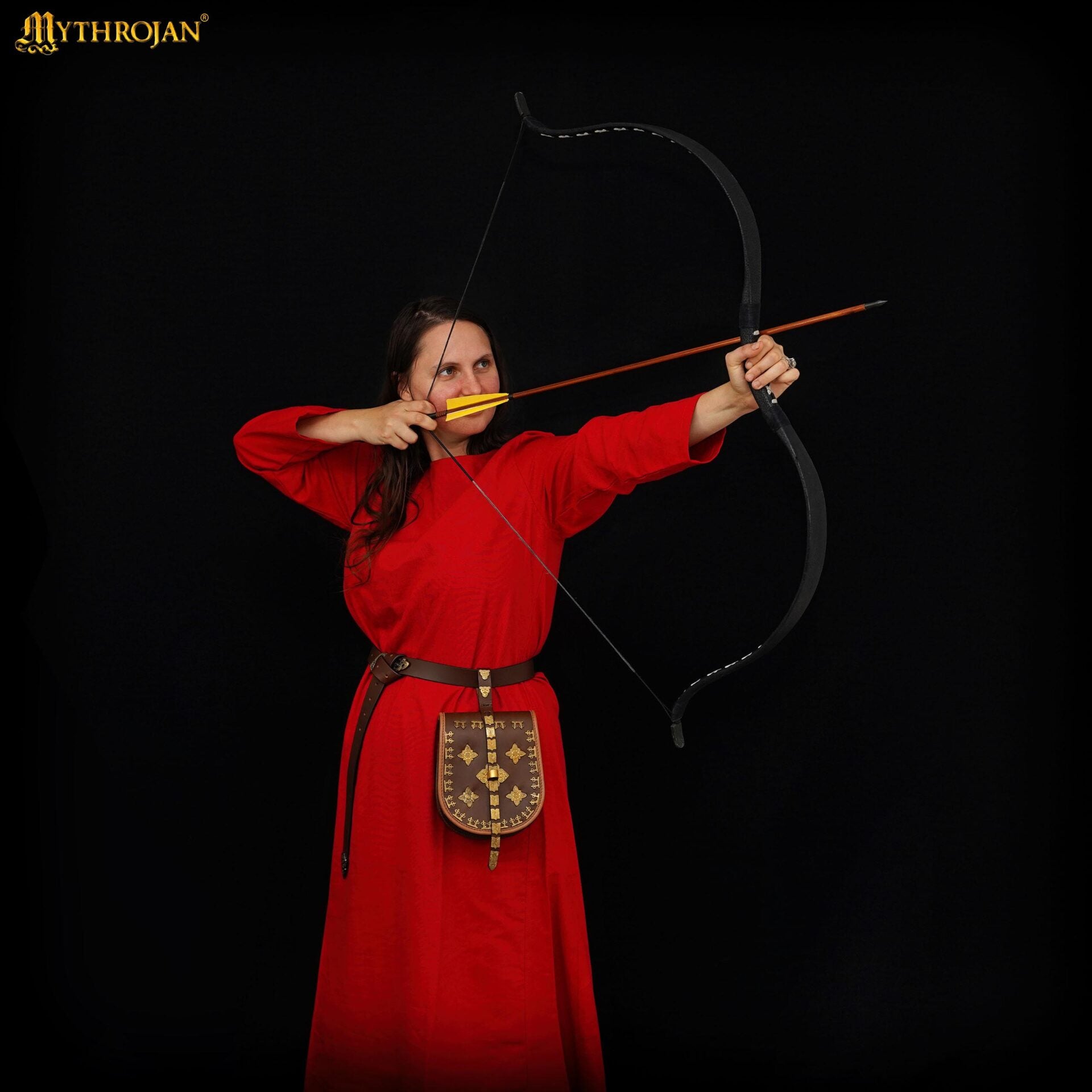 Vestido medieval 100% algodón, largo para LARP y recreación - imagen 36