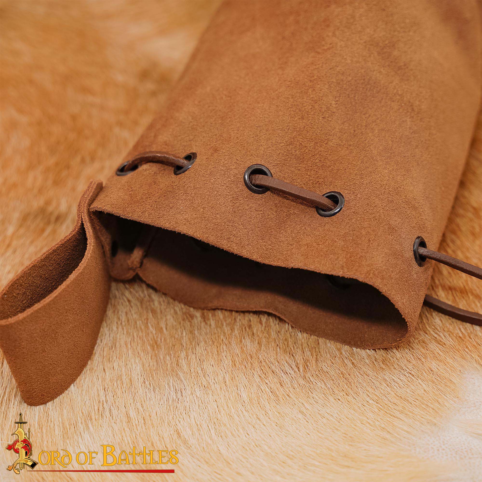 Bolsa de ante genuino con cordón para monedas y dados - imagen 17