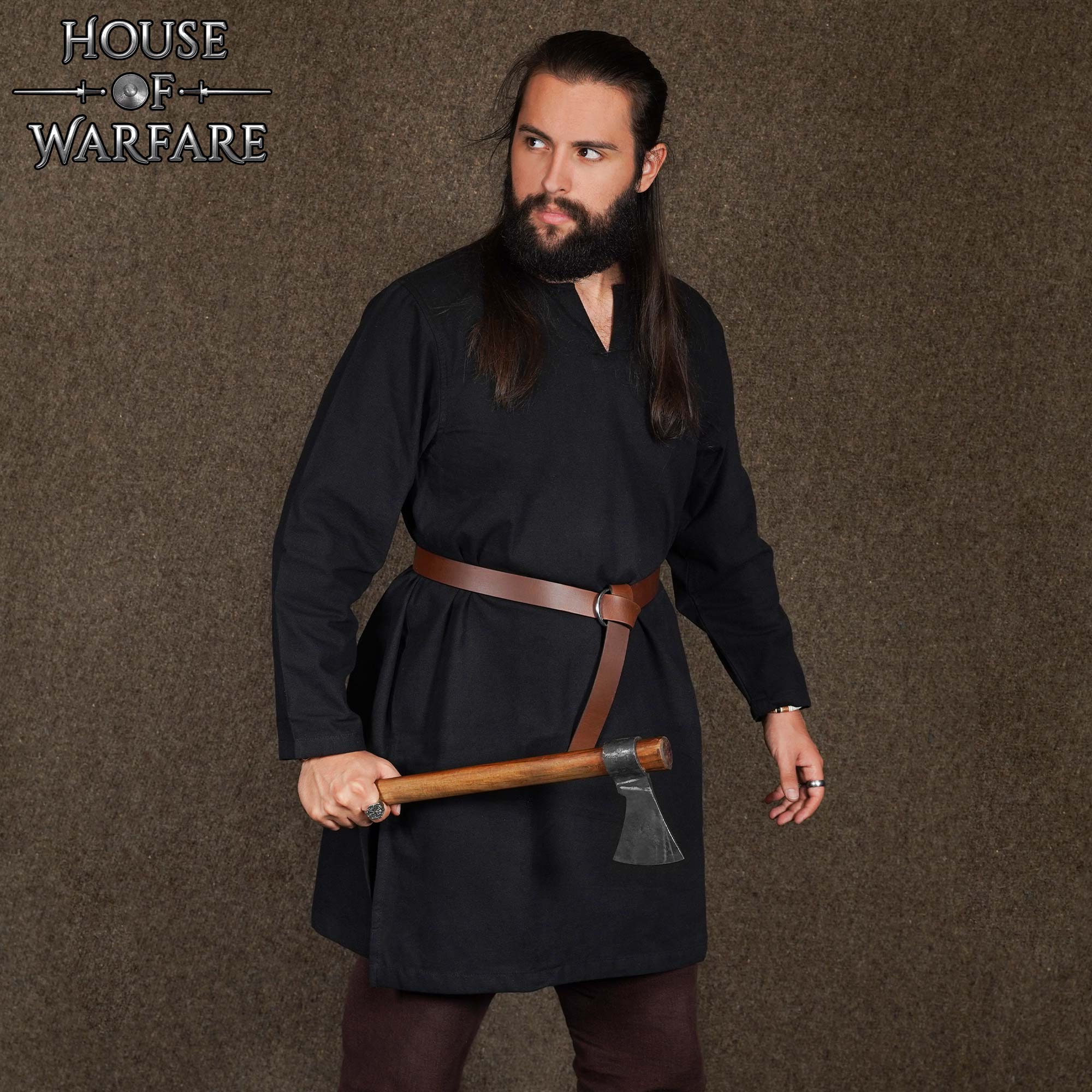 Túnica medieval de algodón, manga larga — para LARP y recreación - imagen 5