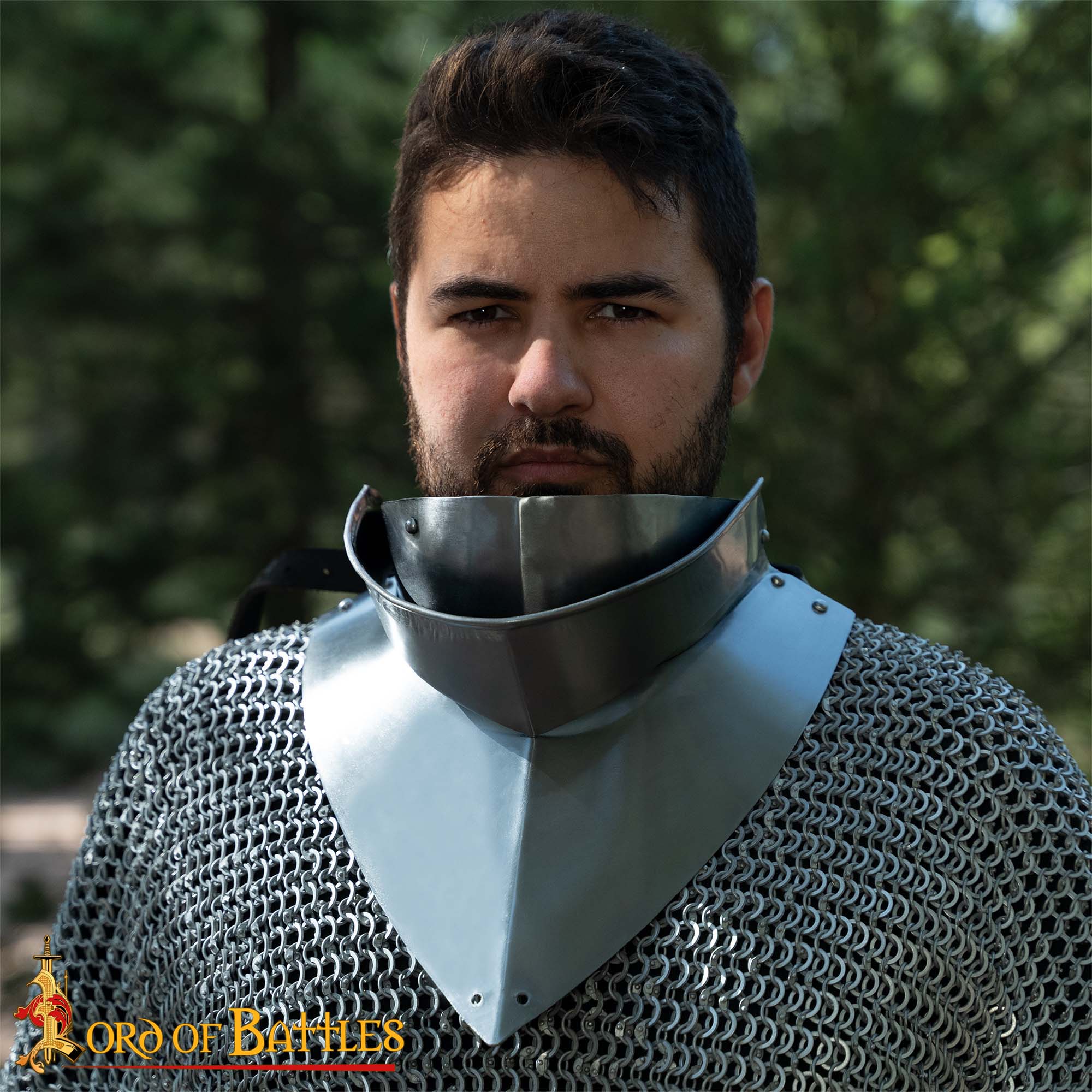 Imagen única de: Gorget Medieval del Siglo Xv con Bevor Calibre 16