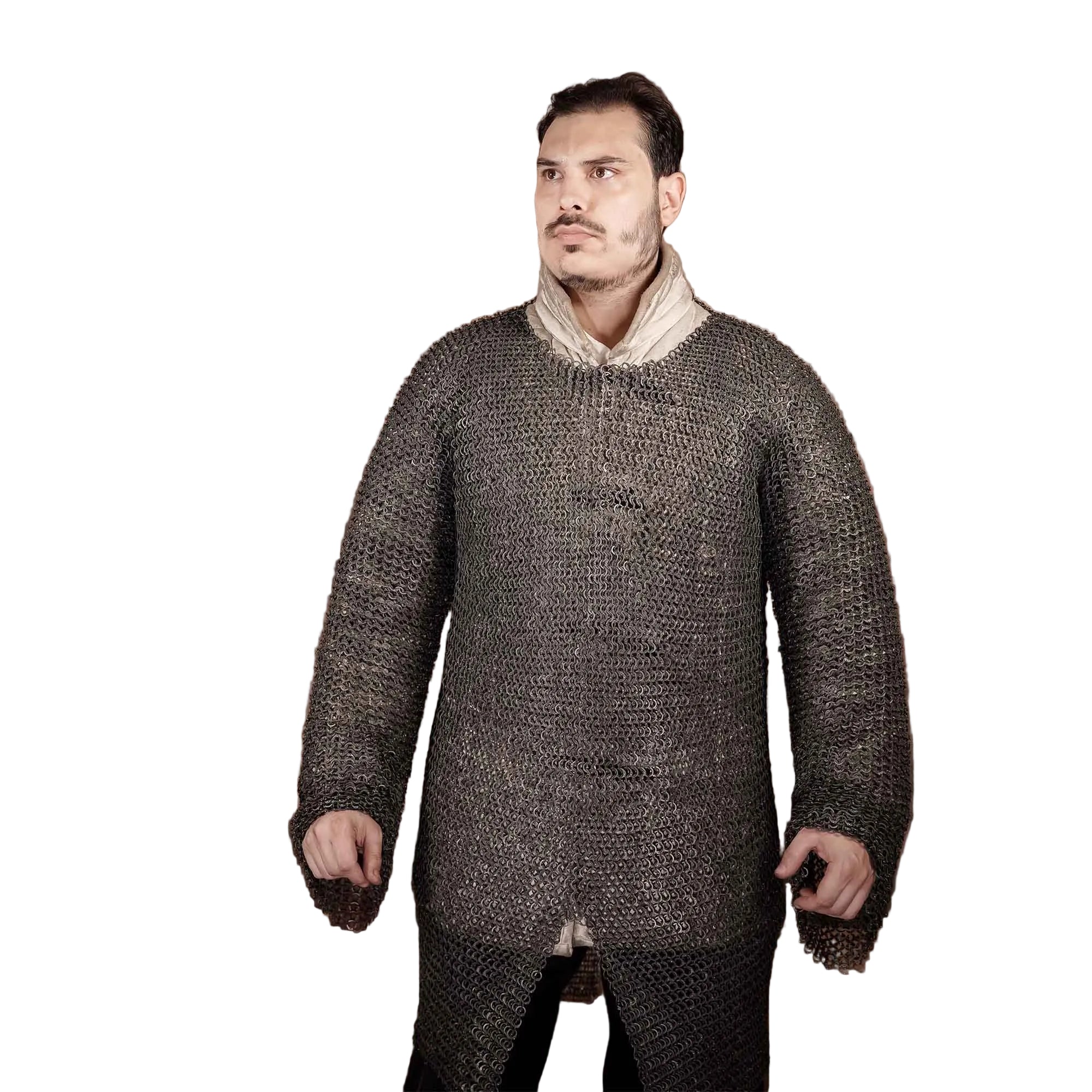 Ultralight Titanium Medieval Chainmail Hauberk