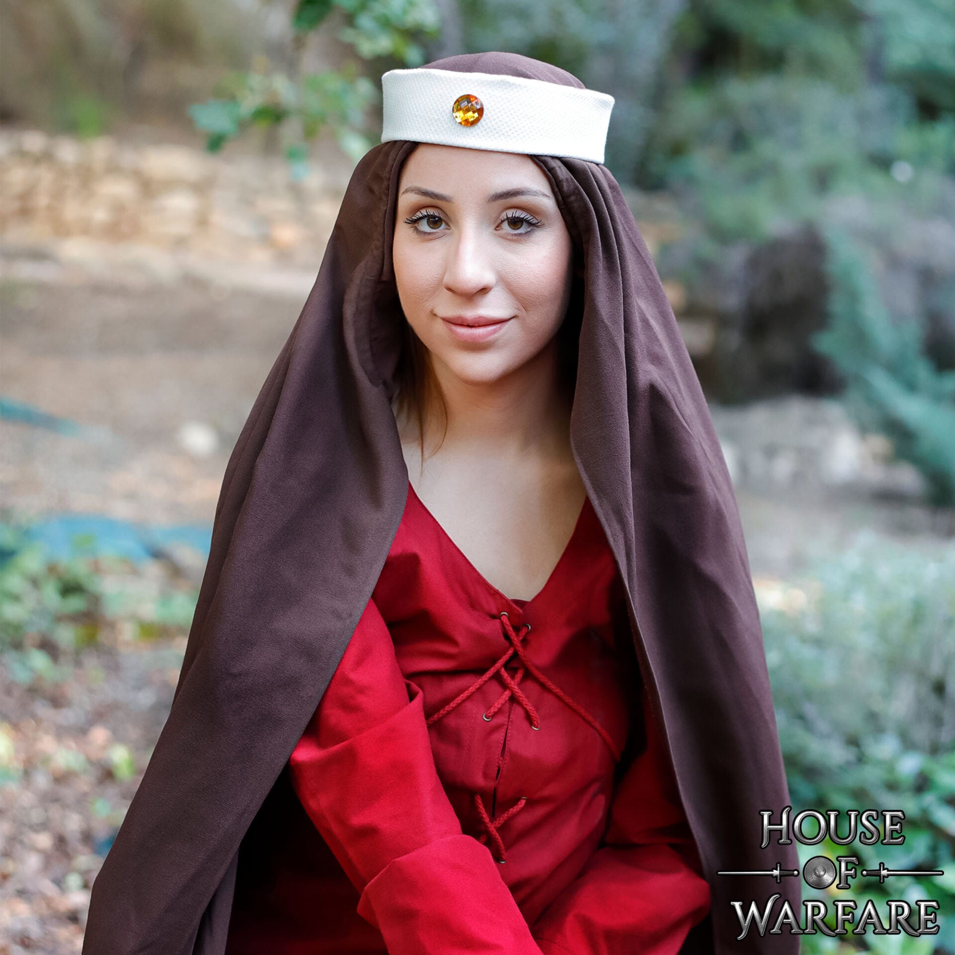 Diadema Lady of the Woods - algodón y cristal - imagen 2