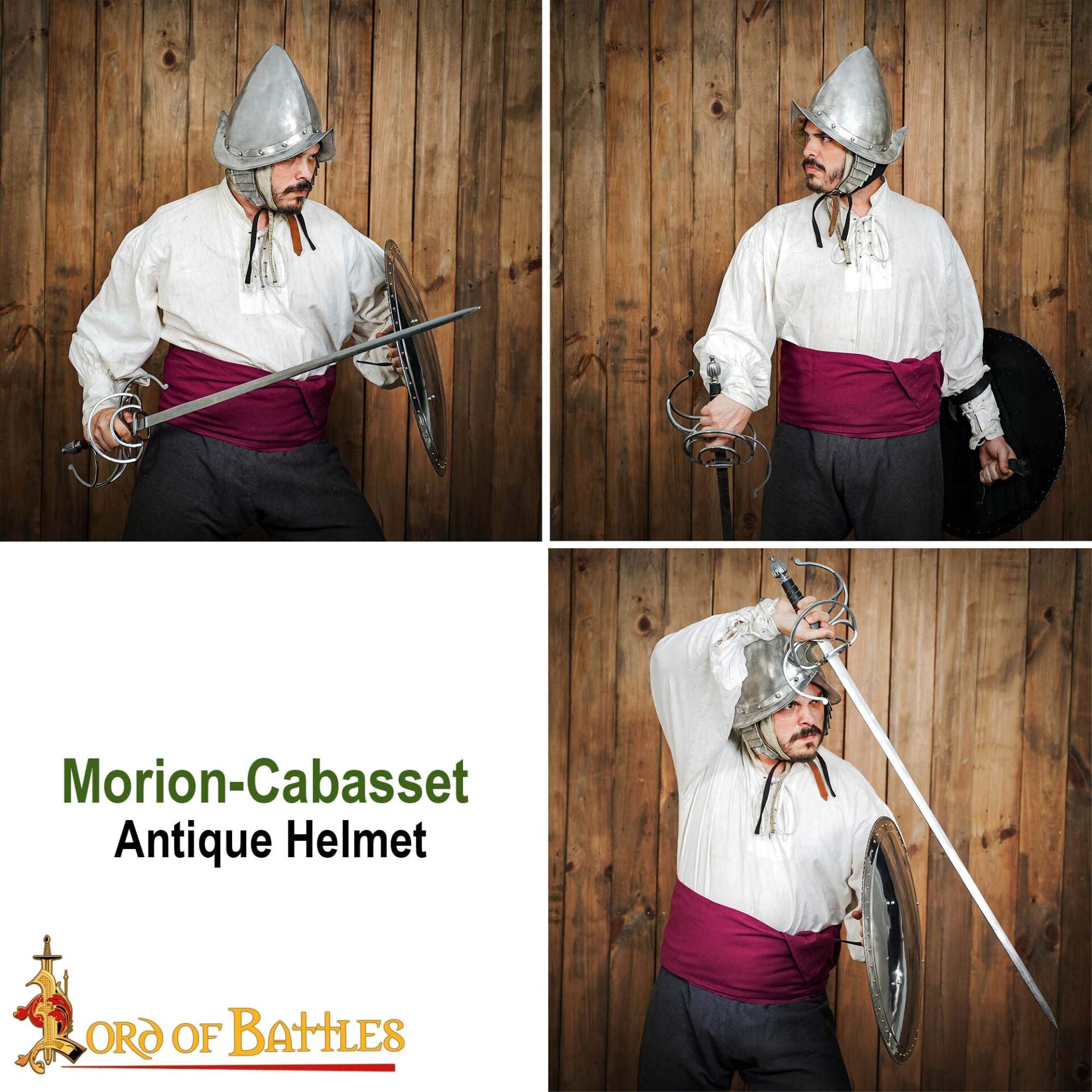 Imagen única de: Casco de Morrión Español del Siglo Xvi de los Tercios Calibre 16