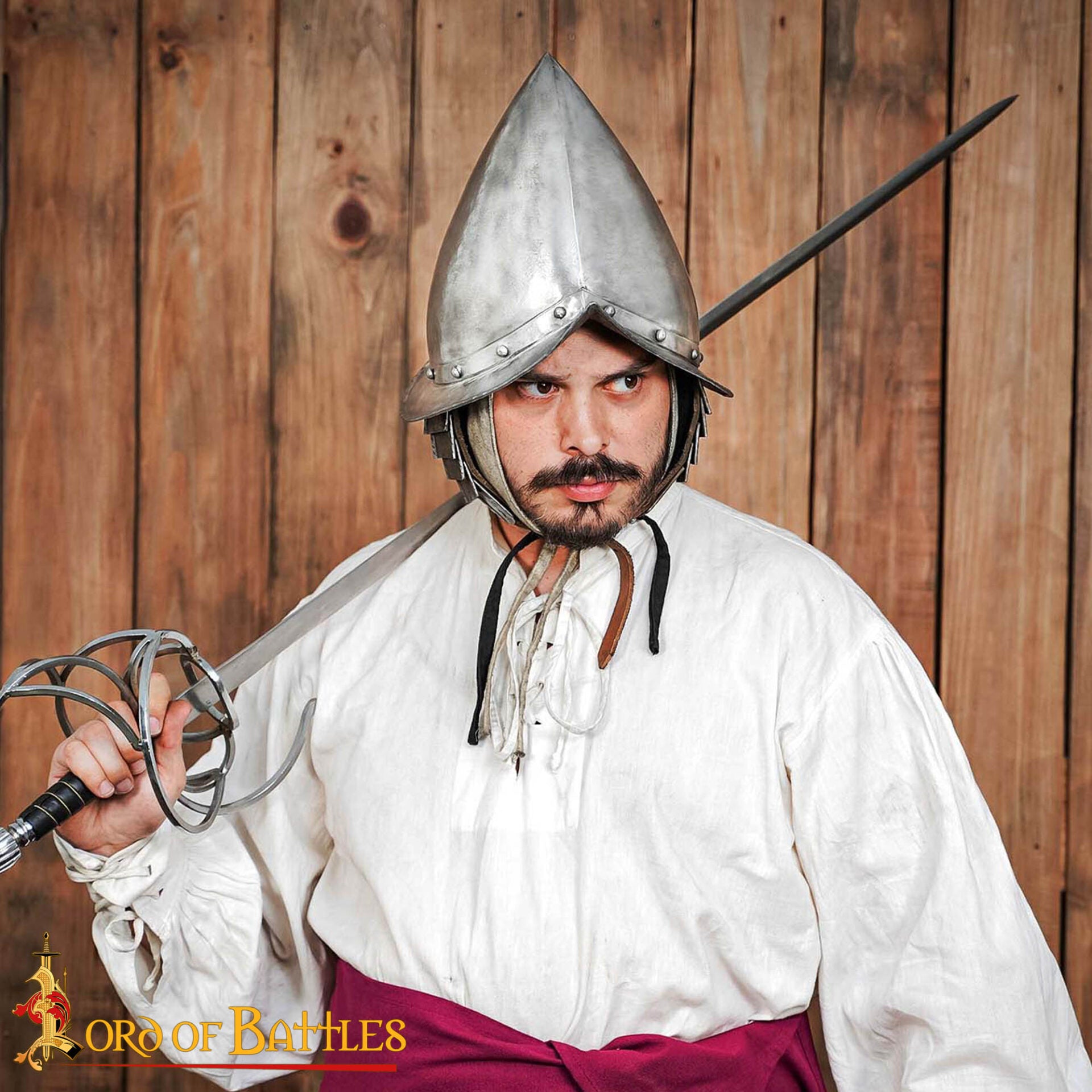 Imagen única de: Casco de Morrión Español del Siglo Xvi de los Tercios Calibre 16