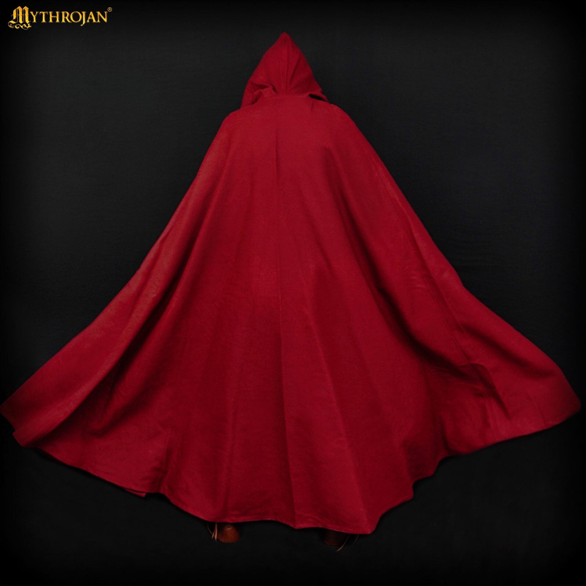 Capa medieval con capucha 100% algodón para LARP y recreación - imagen 5