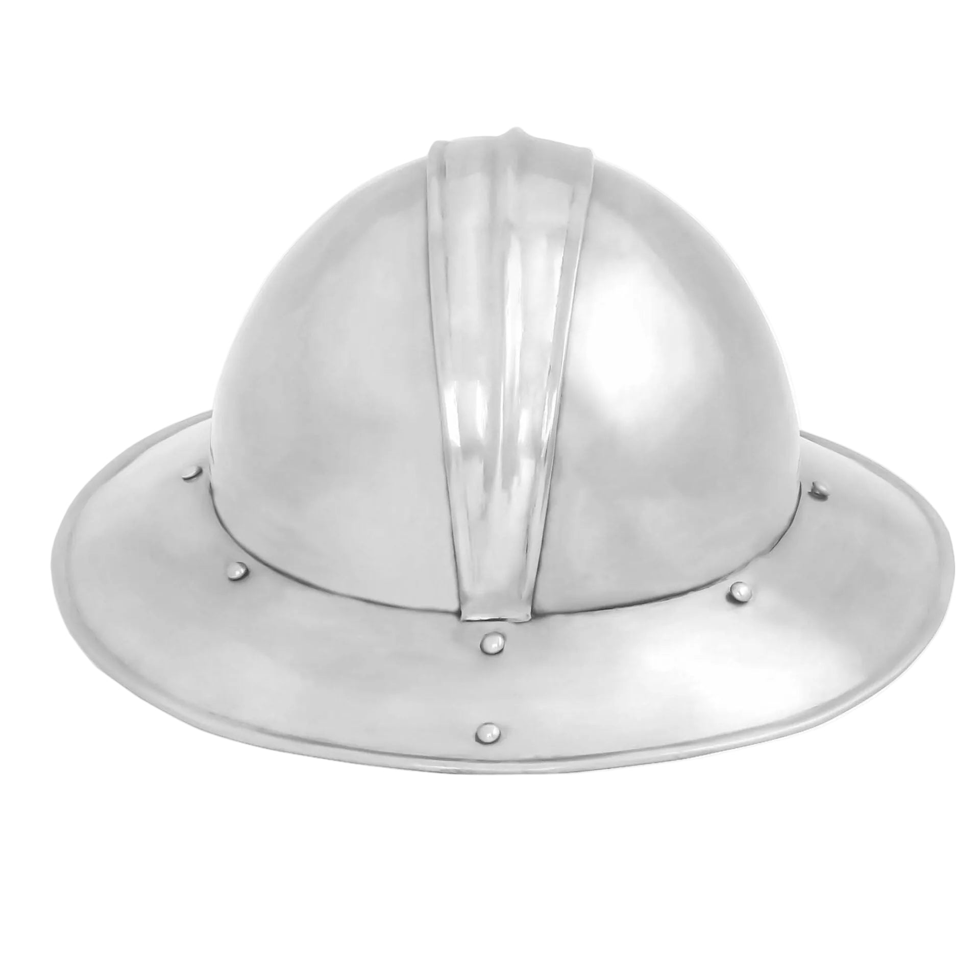 Sombrero Medieval de Infantería de Acero Calibre 18 / Sombrero de Guerra - Imagen 4