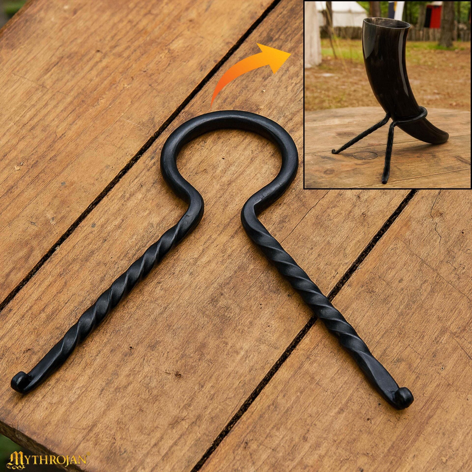 Imagen única de: Soporte para cuerno - estilo vikingo y céltico