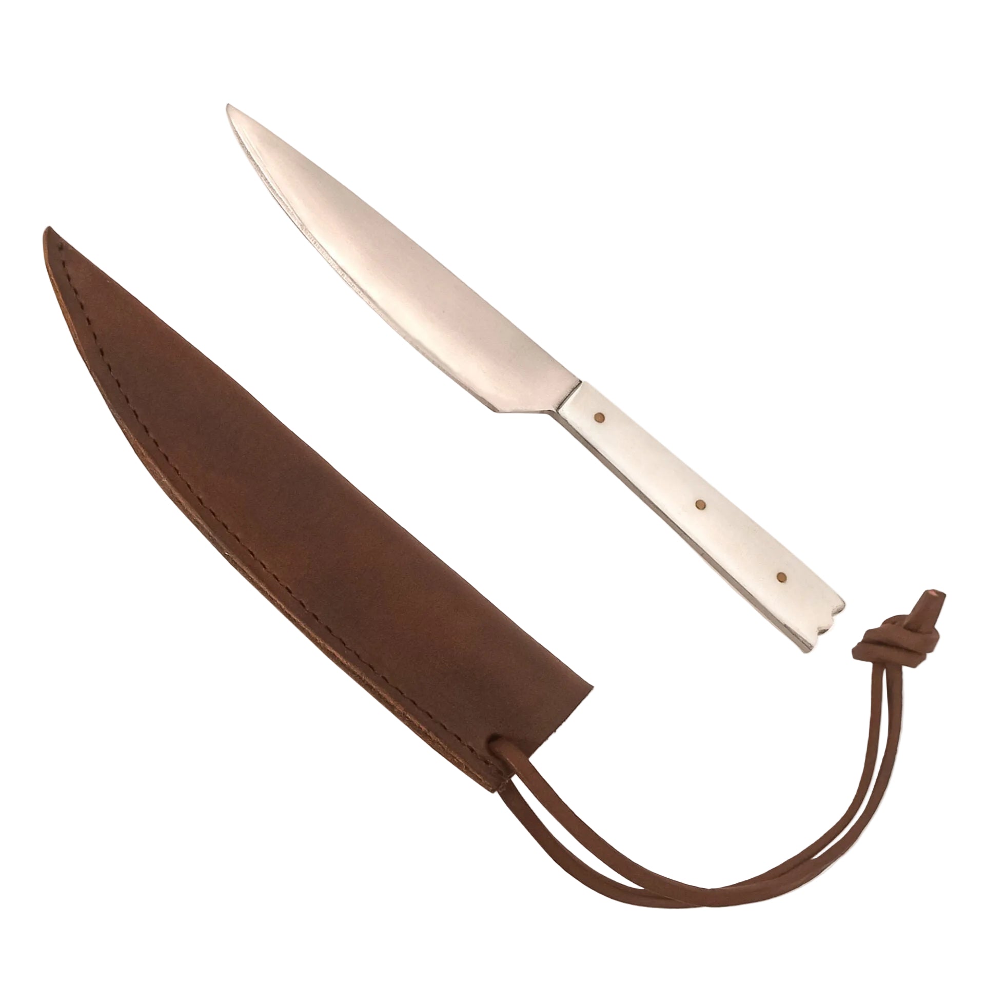 Cuchillo Vikingo de Acero Inoxidable con Mango de Hueso - Imagen 4