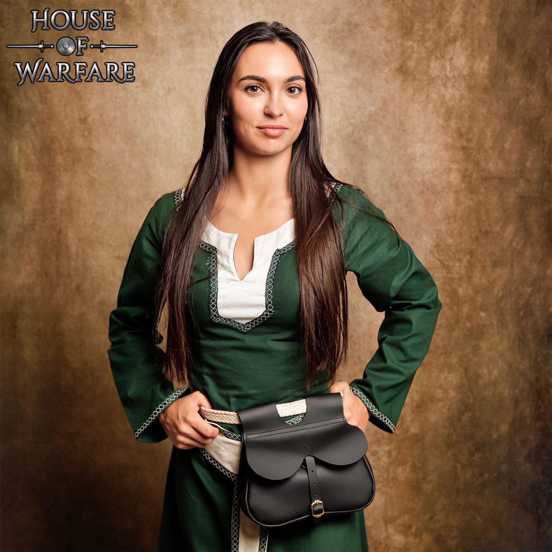 Imagen única de: Riñonera Medieval Tardía de Cuero Auténtico