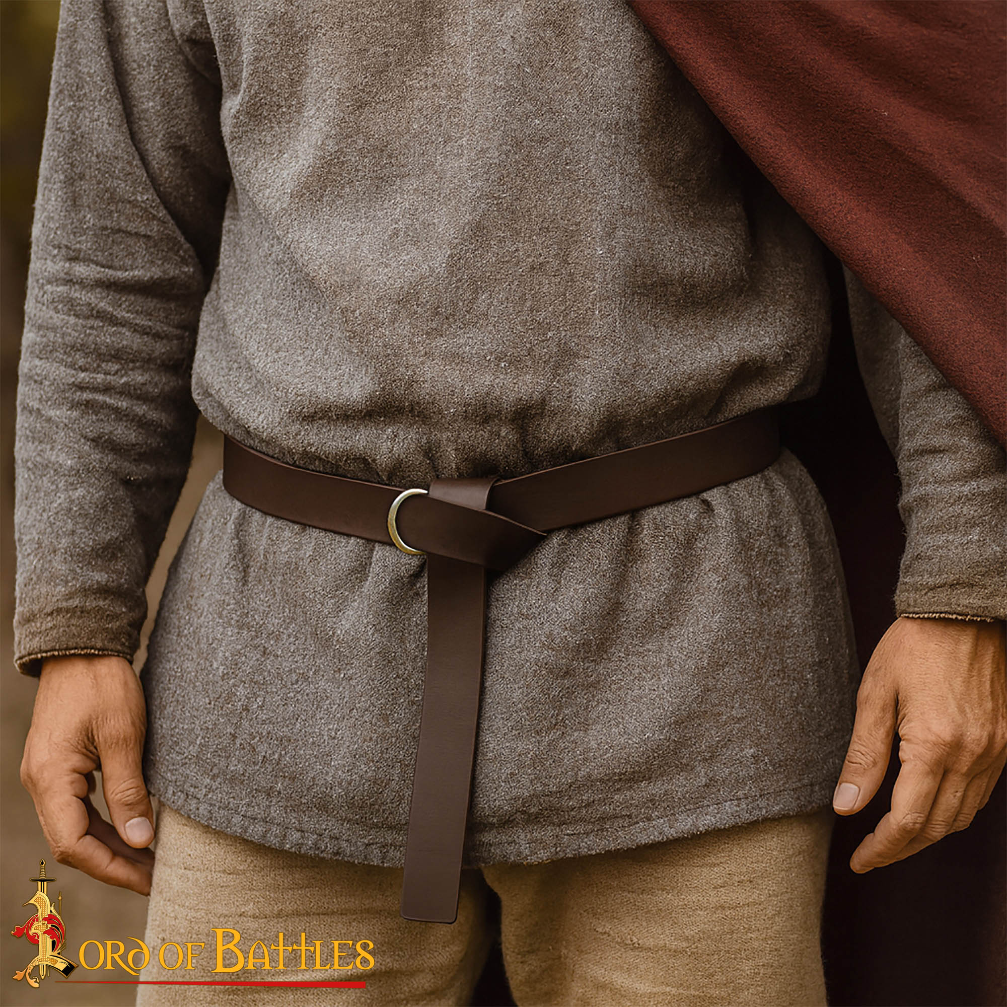 Tira de cuero para cinturón medieval sin perforar — personalizable - imagen 20