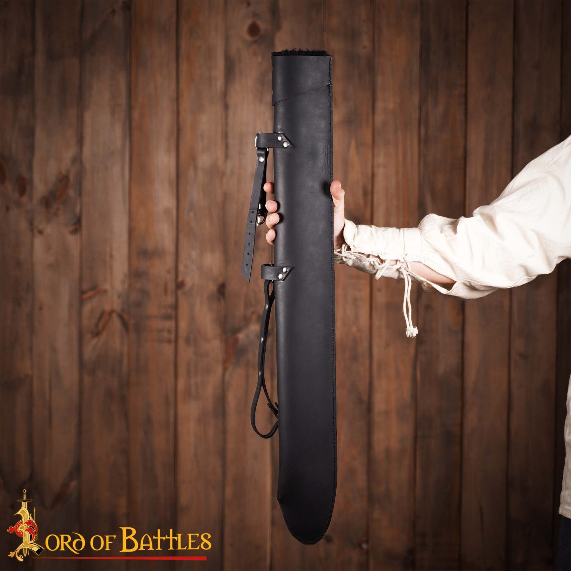 Vaina de cuero forrada con pelo sintético para espada (88 cm) - imagen 19