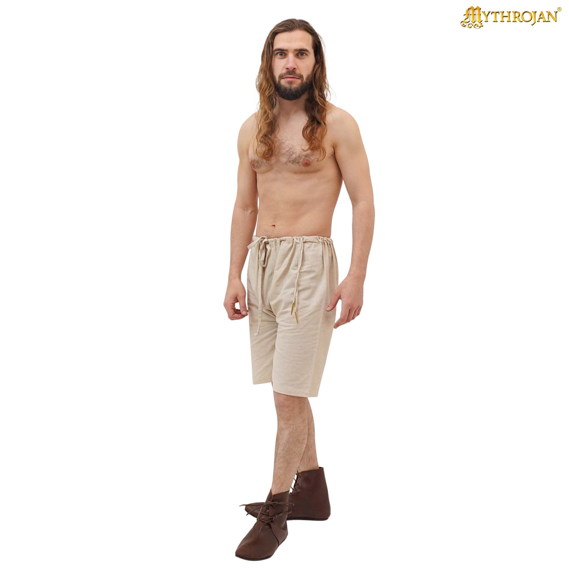 Calzones medievales de lino y mezcla para hombre — ropa interior histórica - imagen 15