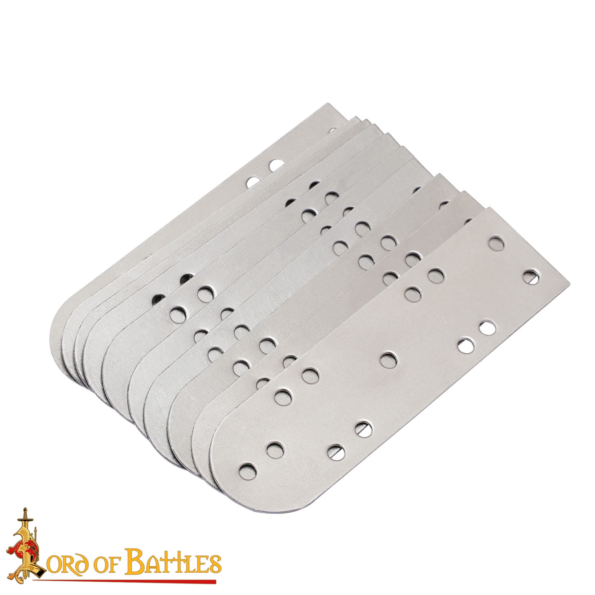 Set de 100 láminas lamelares Birka de acero para armadura vikinga, Rus o khazar - imagen 4