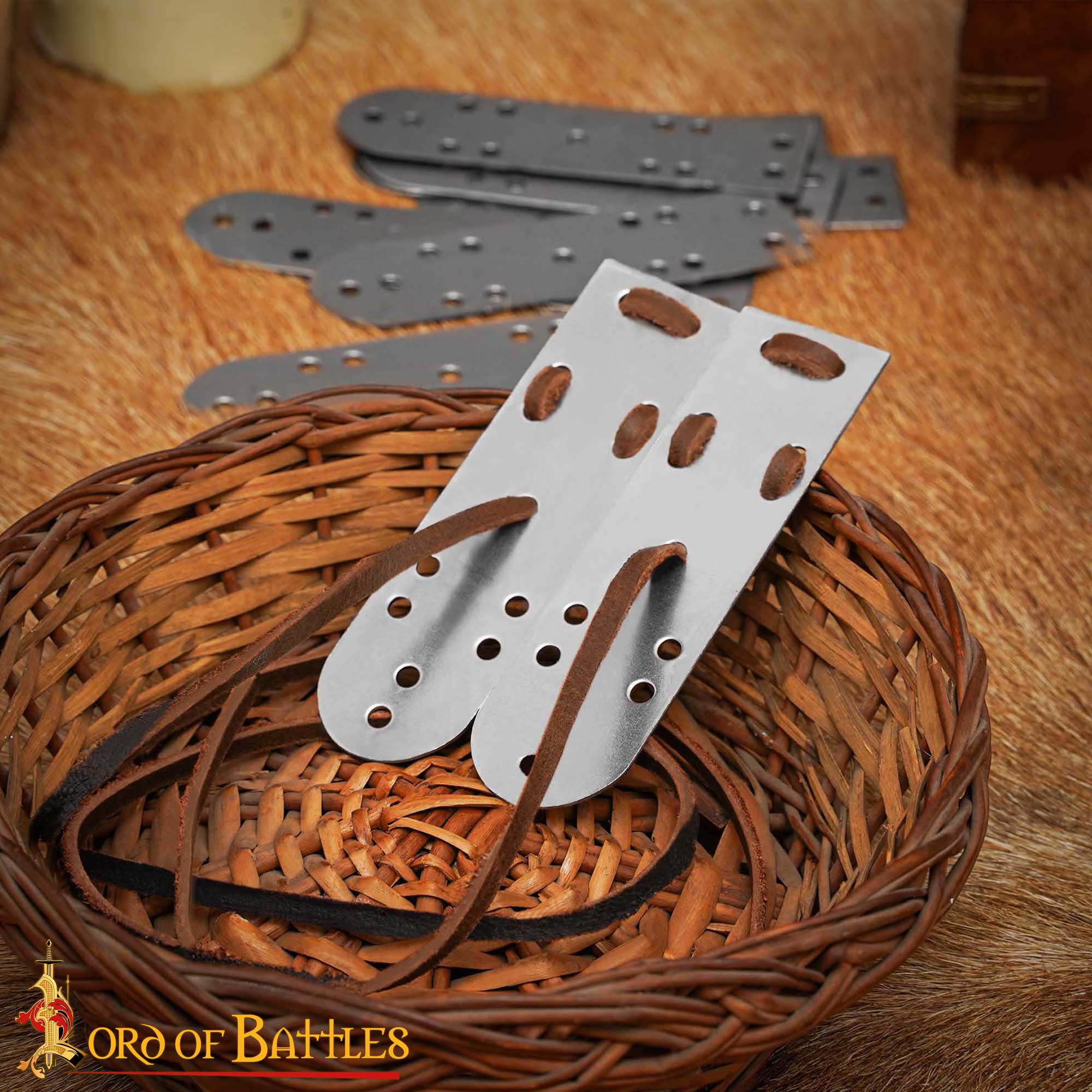 Set de 100 láminas lamelares Birka de acero para armadura vikinga, Rus o khazar - imagen 6